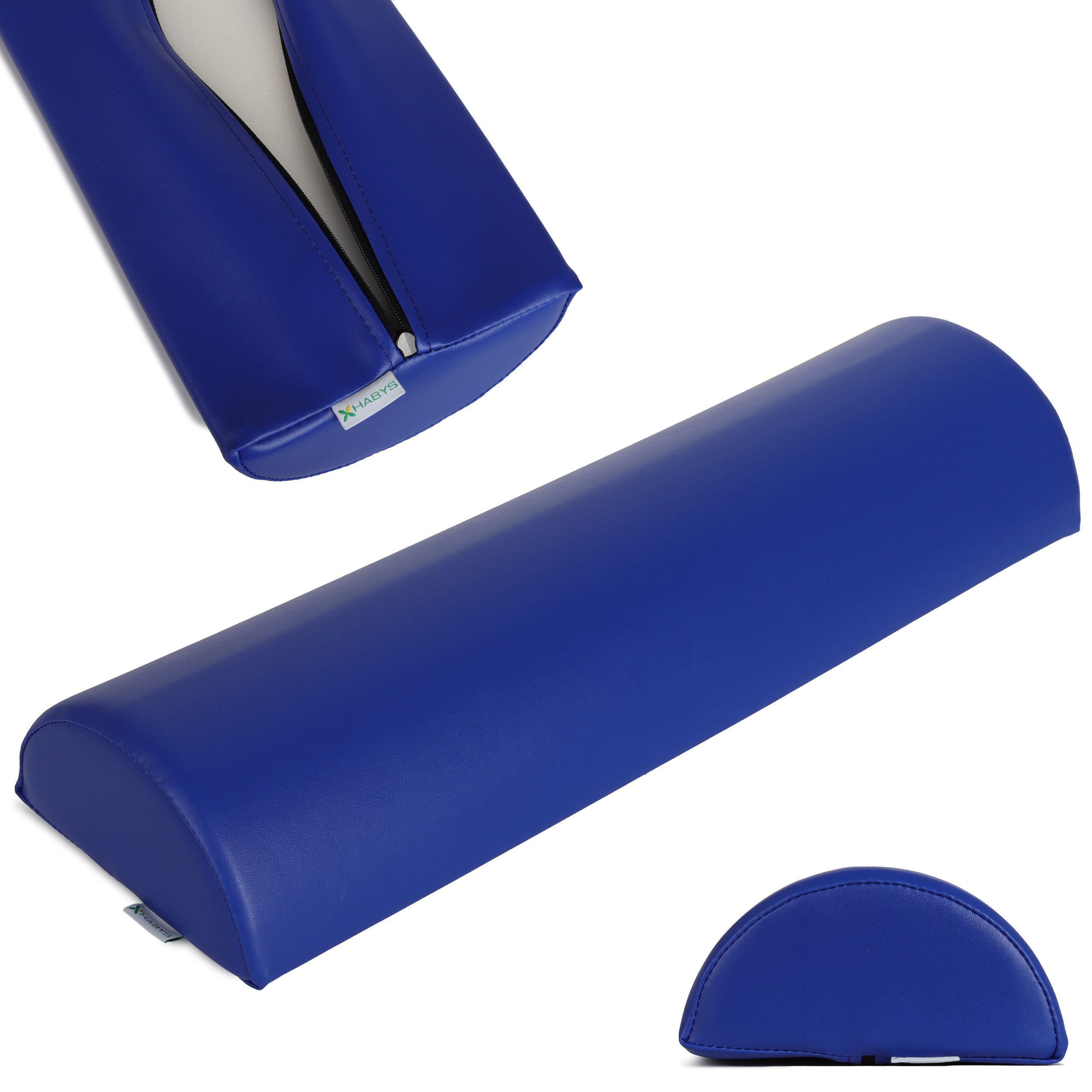 Habys Massageliege Halbrolle für Massage 60x19x9 Polsterung Vinyl Flex