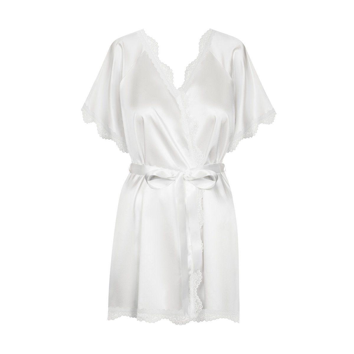 OB peignoir (L/XL,S/M) Nachthemd - white Prima Neve Obsessive
