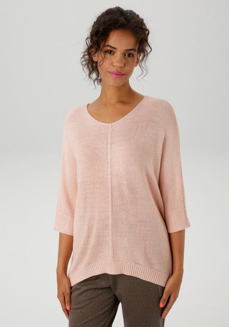 Aniston CASUAL Strickpullover im ausdrucksvollem Perl-Muster - NEUE KOLLEKT günstig online kaufen
