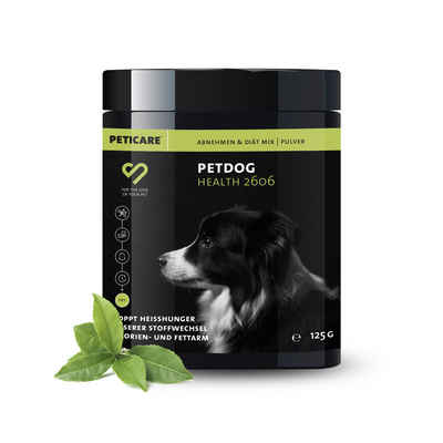 Peticare Futterbehälter Diät, Schlank & Vital-Mix Pulver für Hunde - petDog Health 2606, (125-tlg)