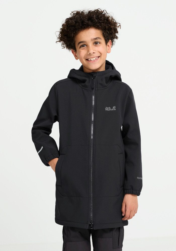 Jack Wolfskin Wintermantel FOURWINDS COAT K Outdoor-Mantel für Kinder, wind- und wasserabweisend, atmungsaktiv