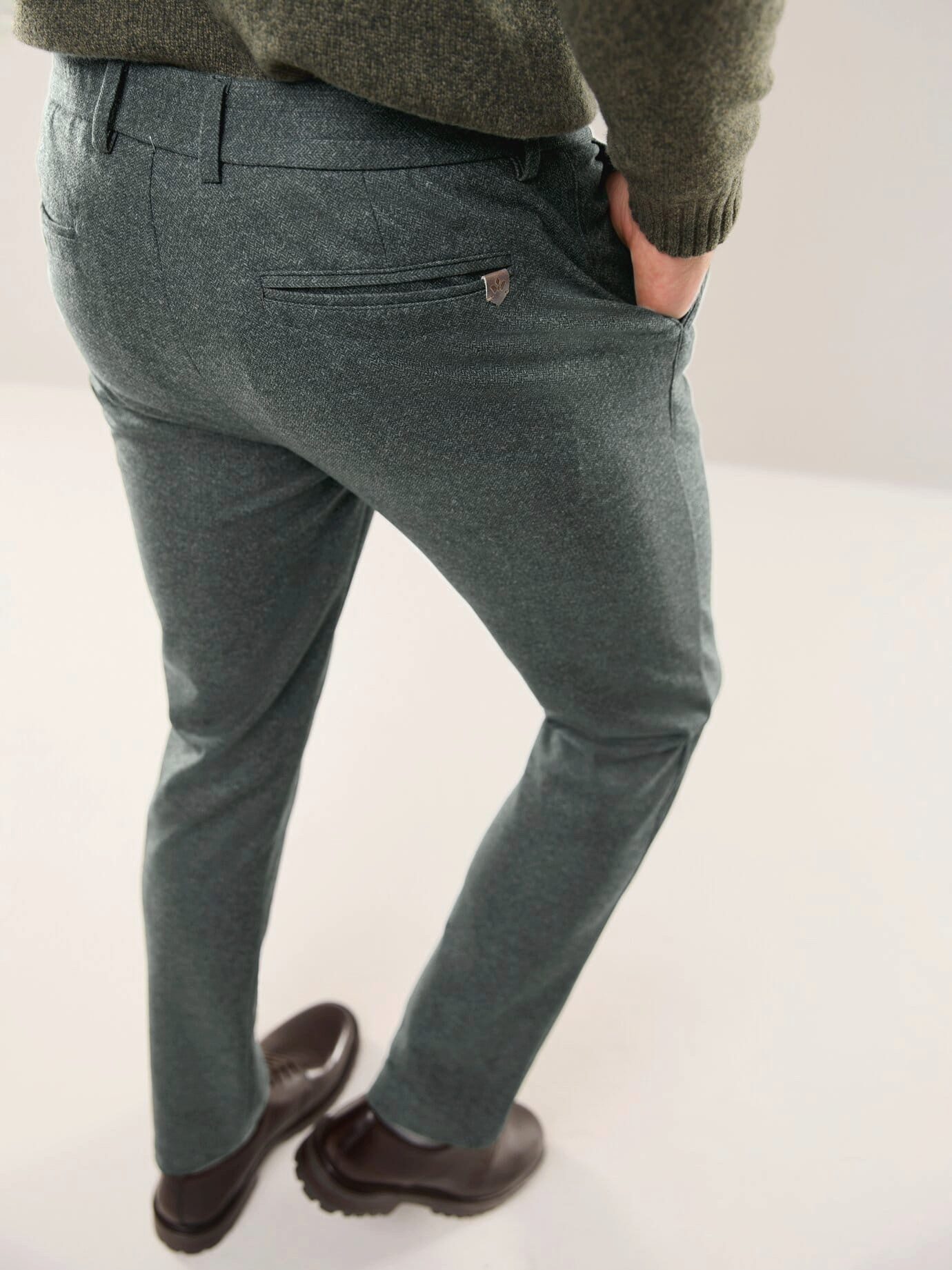 Walbusch Chinohose Herren Bügelfreie Chino aus Leichtflanell Modern fit, modern