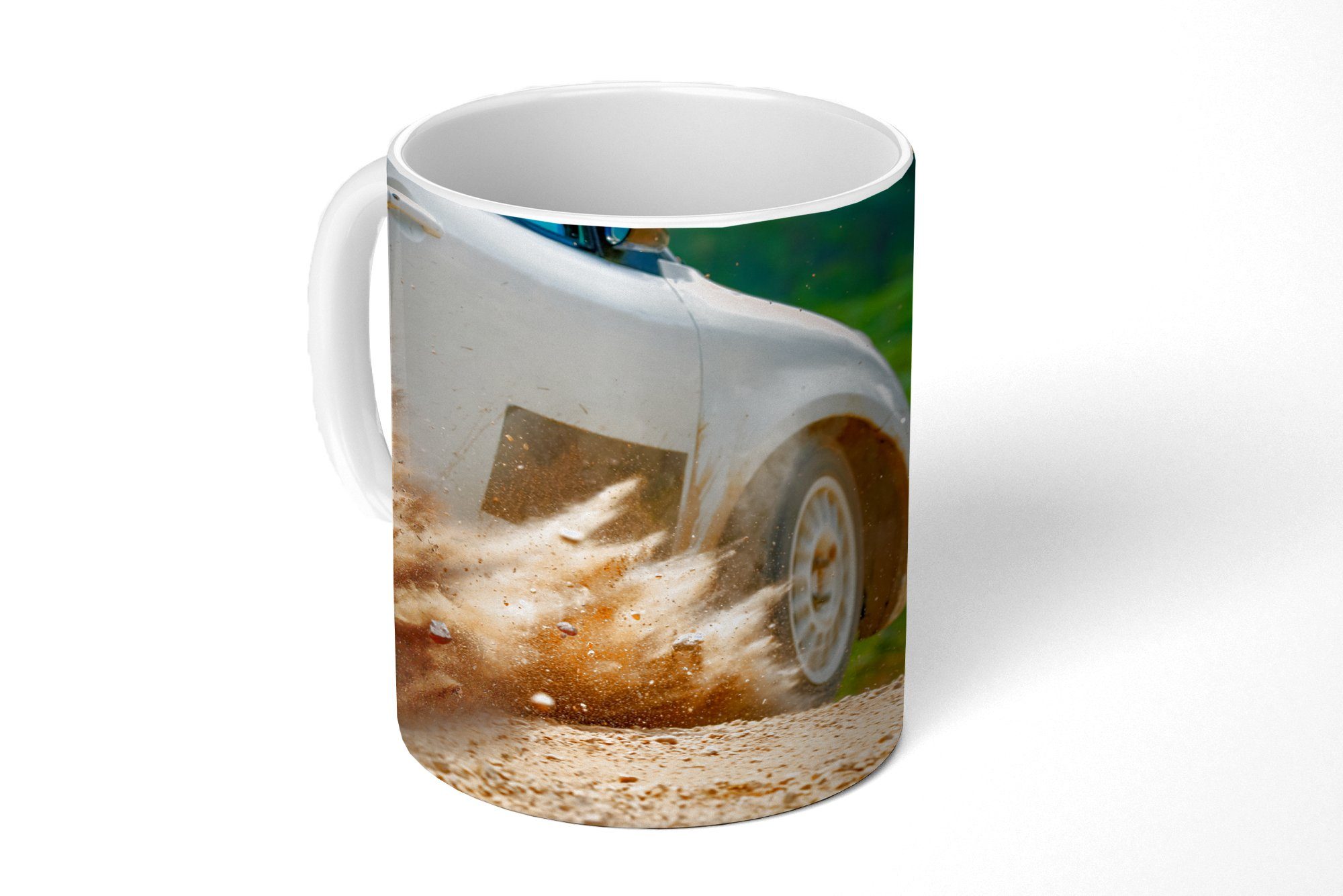 MuchoWow Tasse Rennwagen - Rallye - Stoff - Steine, Keramik, Kaffeetassen, Teetasse, Becher, Teetasse, Geschenk