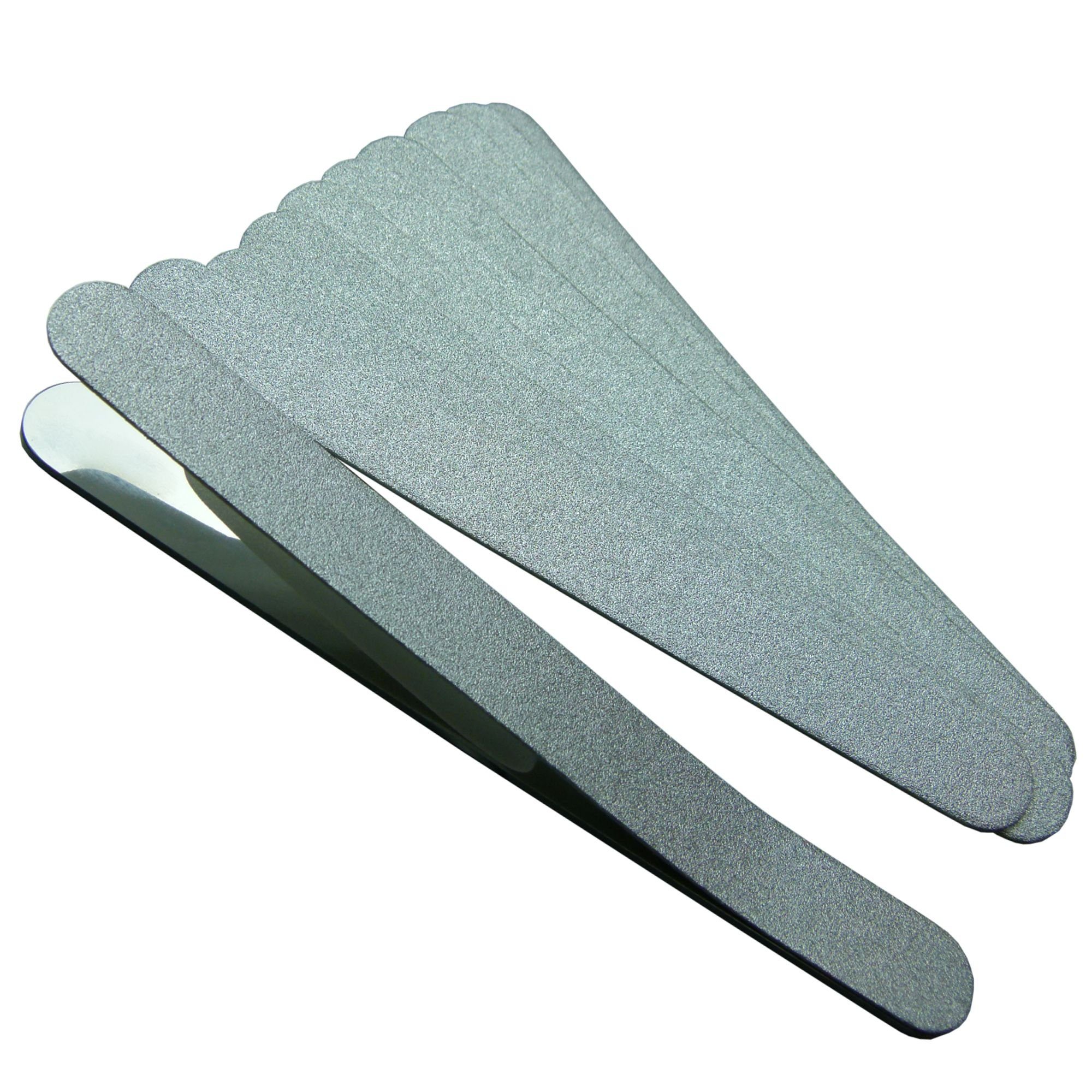 GS-Nails Sandblatt-Nagelfeile Gerade für Longlife XS 150mm x 15mm x 1mm, 1-tlg., Edelstahlboard