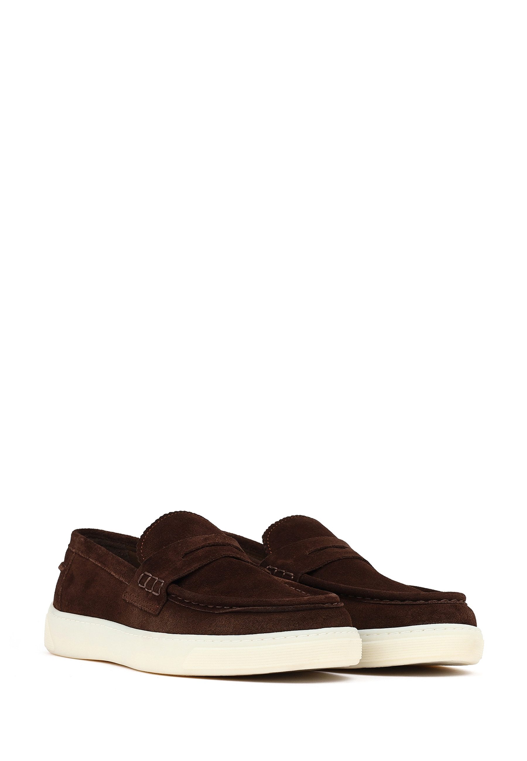 Derimod Lässige Loafer aus Veloursleder Loafer Echtes Wildleder, Lederfutter, EVA-Sohle, Slip-On