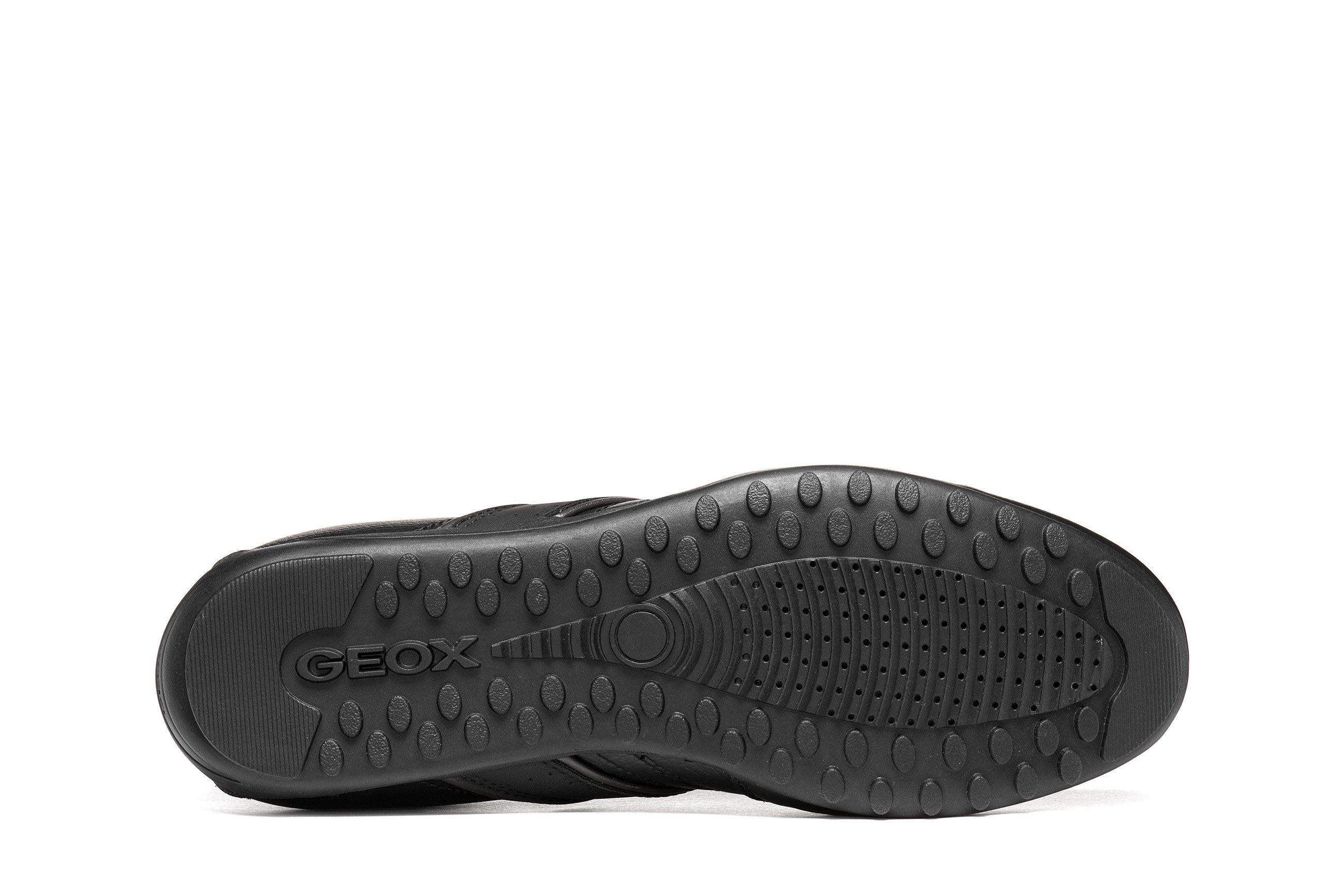 Geox U WELLS Schnürschuh Freizeitschuh, Sneaker, Halbschuh mit seitlicher Logprägung