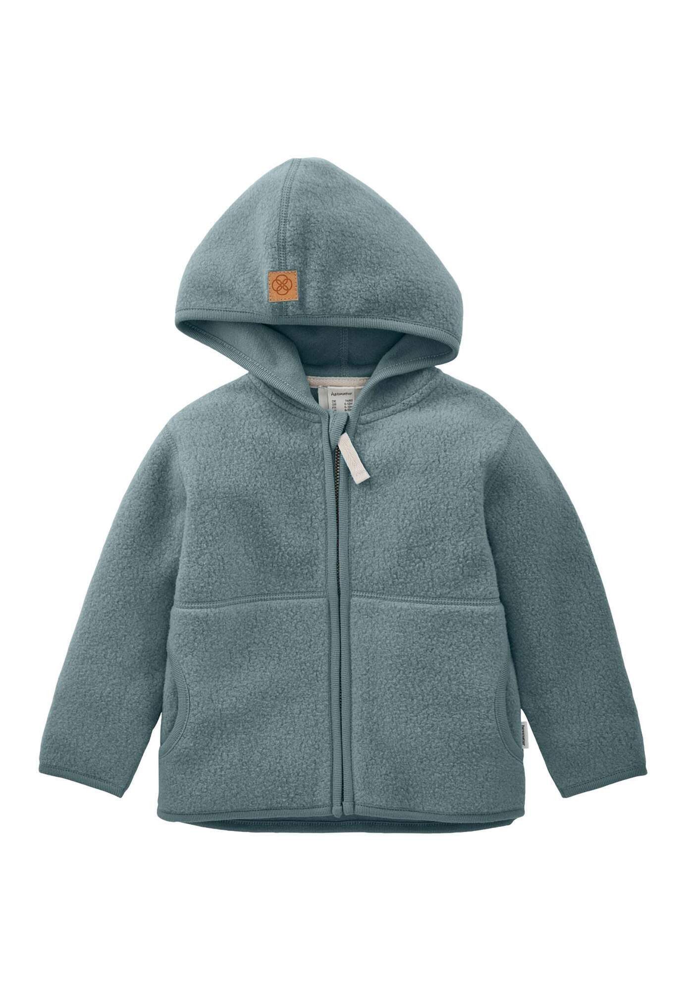 Hessnatur Fleecejacke aus reiner Bio-Baumwolle (1-St)