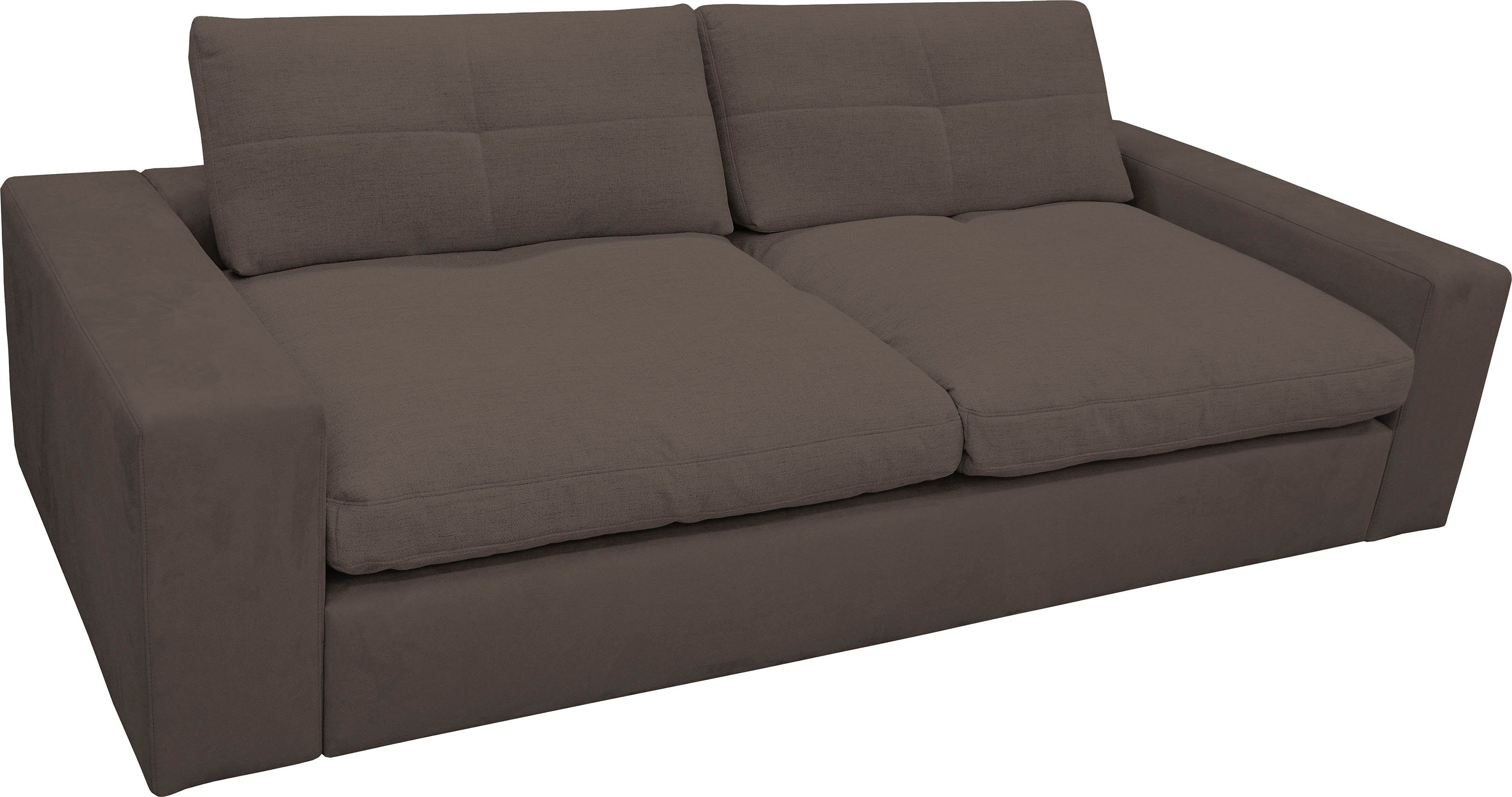 alina Big-Sofa Sandy, in Cord, mit losen Sitz und Rückenkissen