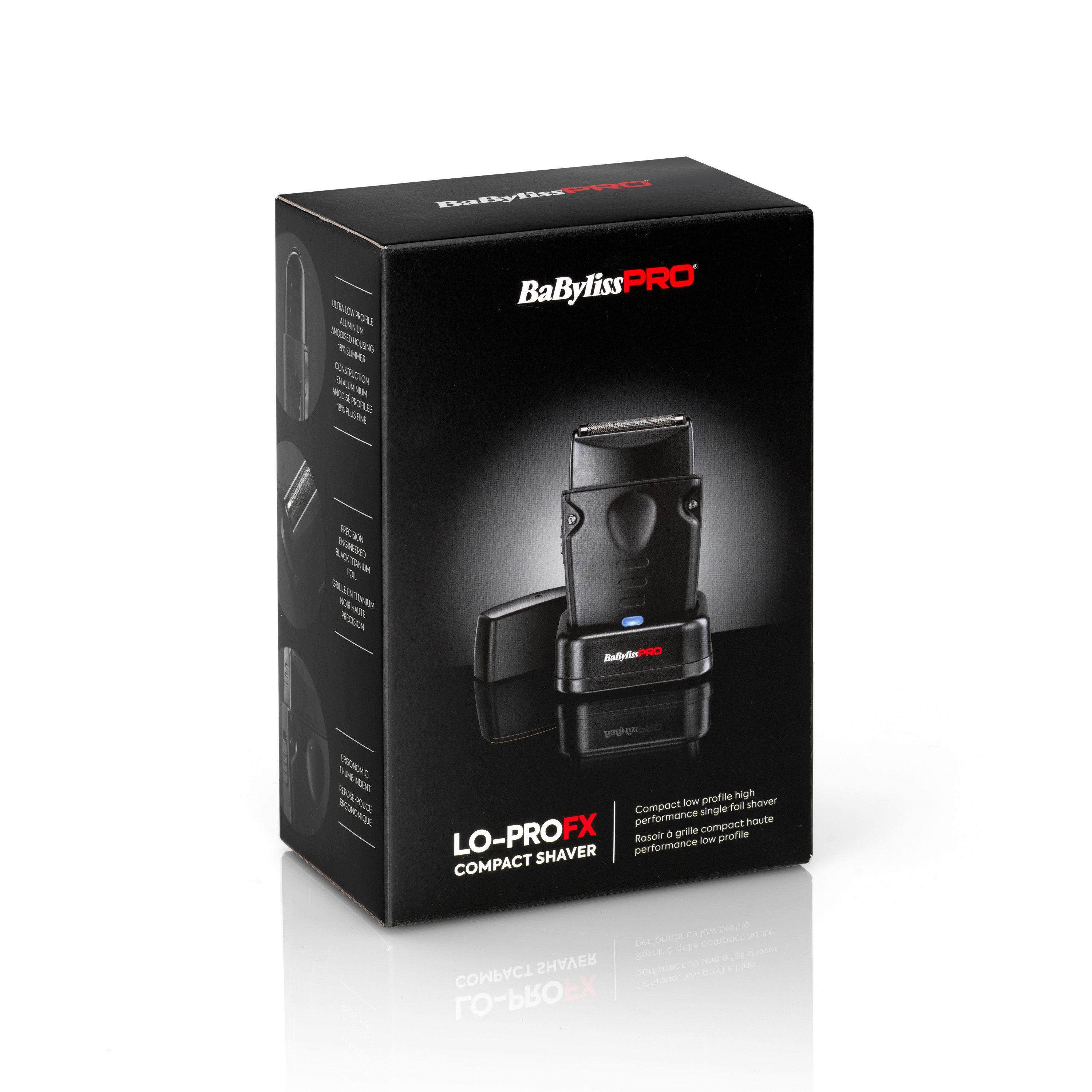 BaByliss Elektrorasierer LO-PROFX Compact Foil Shaver Folien-Rasierer FXLPFS1E