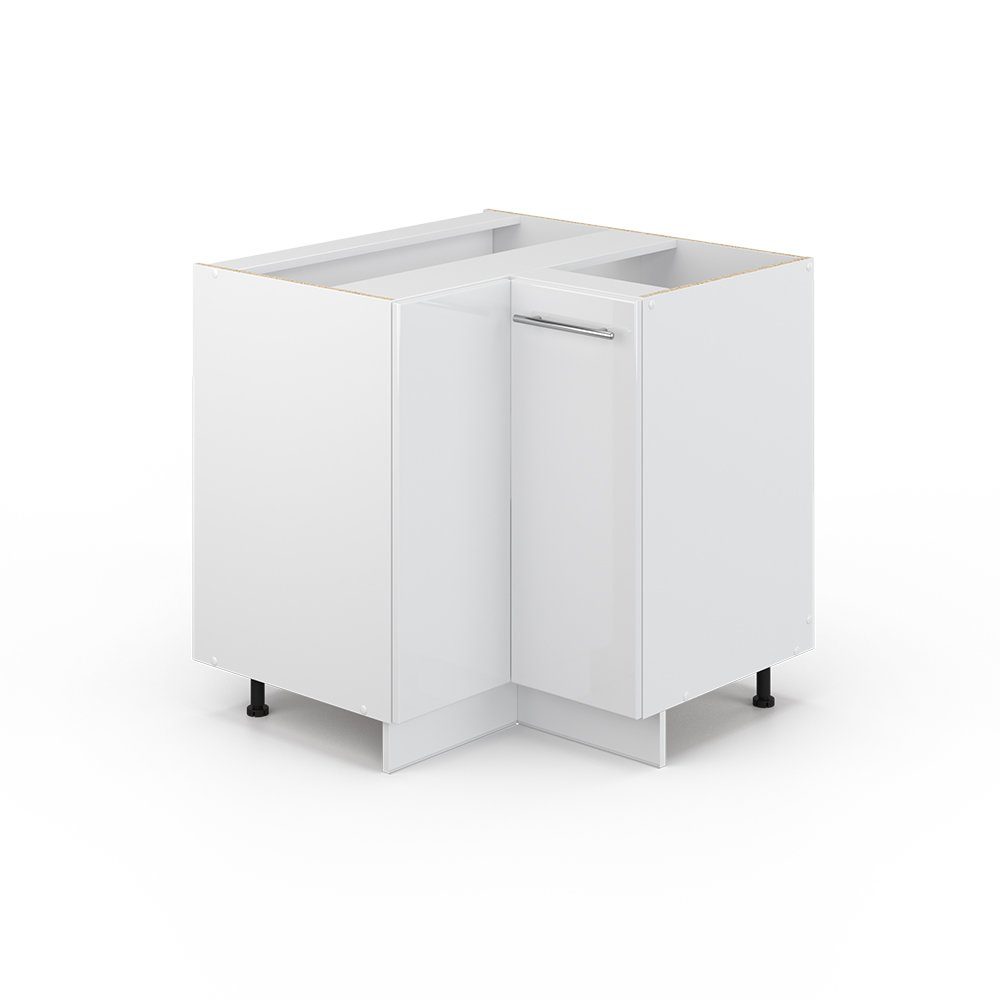 Vicco Eckunterschrank Fame-Line, Weiß Hochglanz/Weiß, 80.5 günstig online kaufen