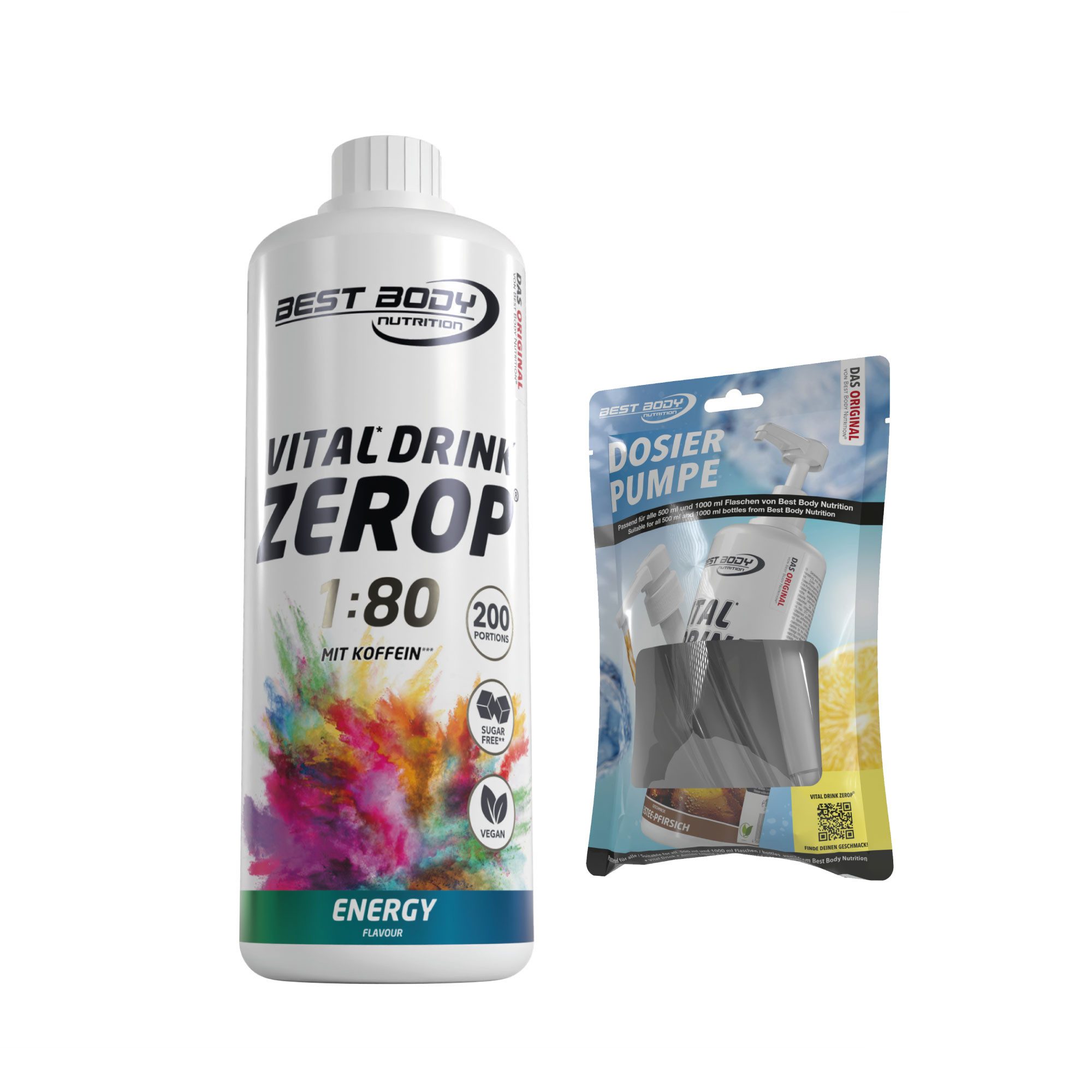 Best Body Nutrition 1 L Vital Drink Zerop Bundle Flüssigkeit, Getränk