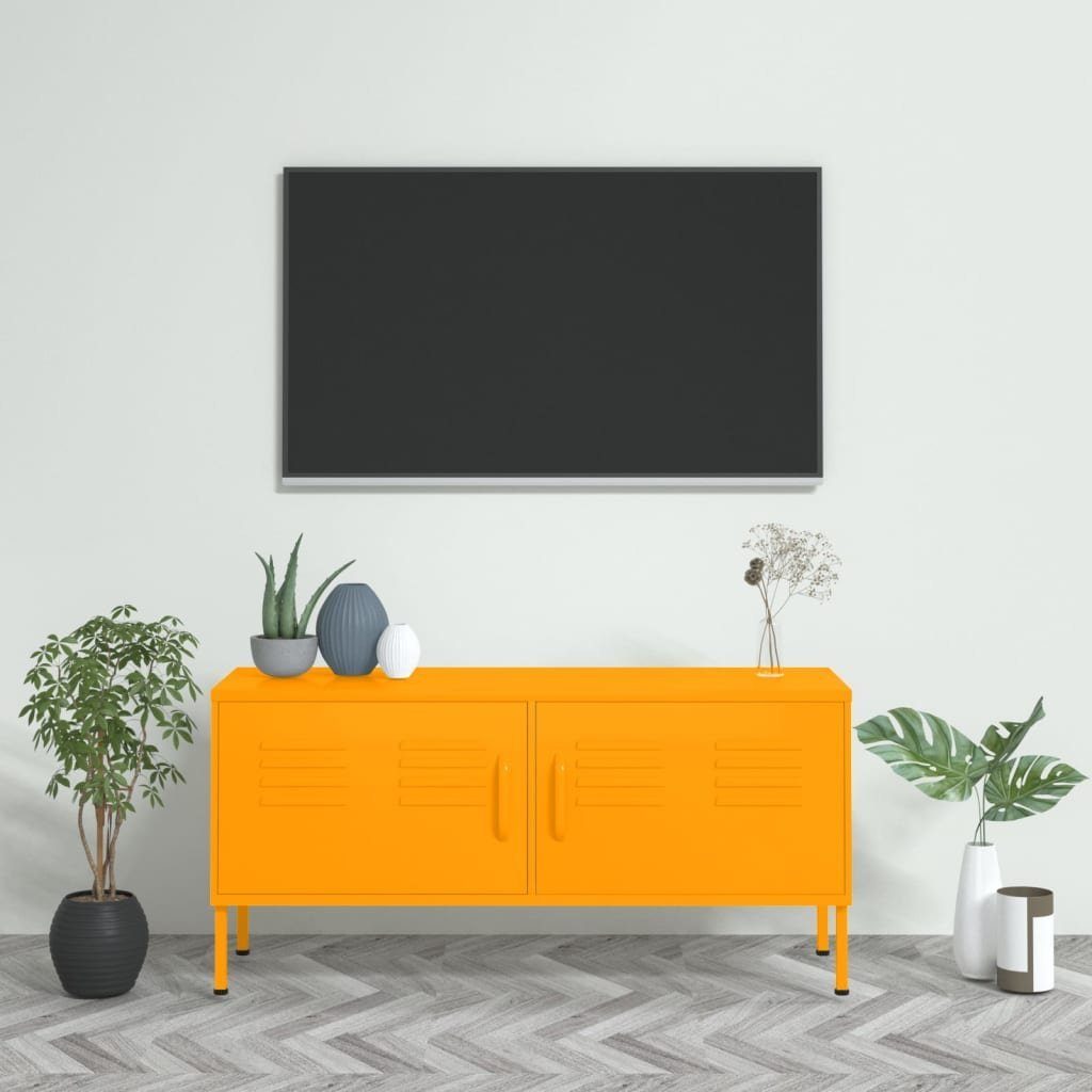 vidaXL TV-Schrank TV-Schrank Senfgelb 105x35x50 cm Stahl (1-St)