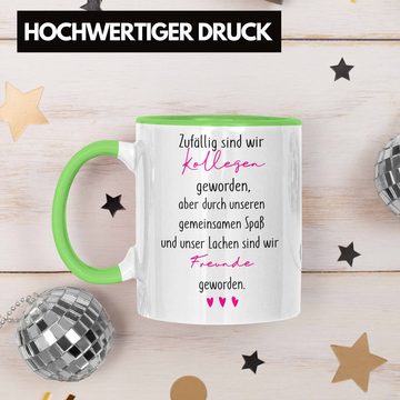 Trendation Tasse Trendation - Kollegen Tasse Geschenk Wenn Aus Kollegen Freunde Werden