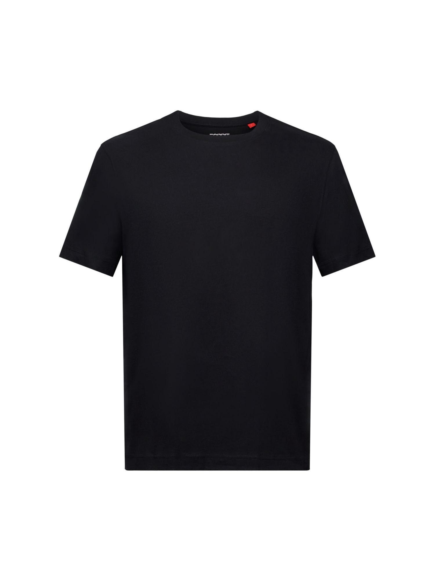 Esprit T-Shirt Rundhals-T-Shirt aus Baumwolljersey (1-tlg) BLACK