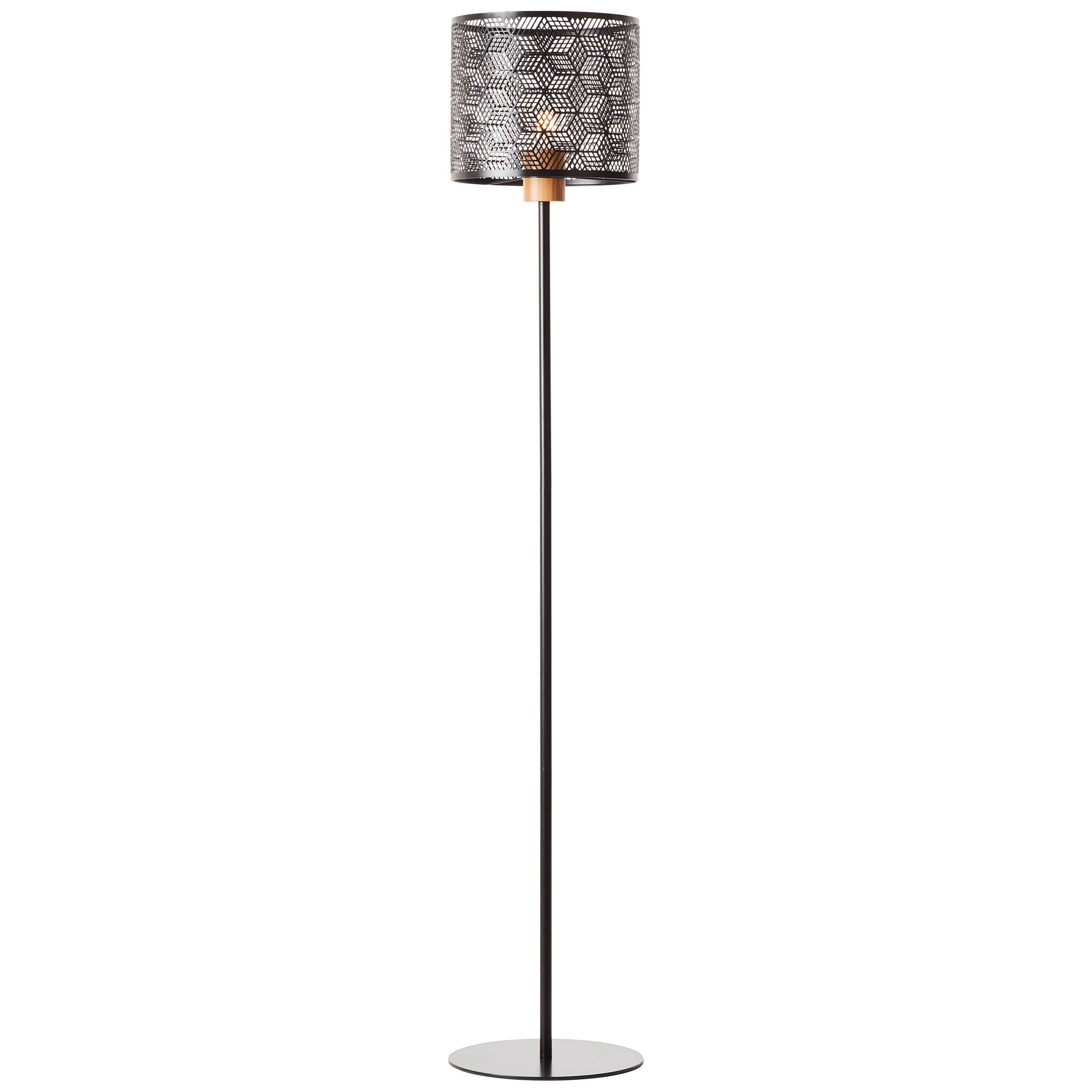 Lightbox Stehlampe, ohne Leuchtmittel, Stehlampe, 1,6 m Höhe, Ø 29 cm, E27, max. 52 W, Metall/Bambus