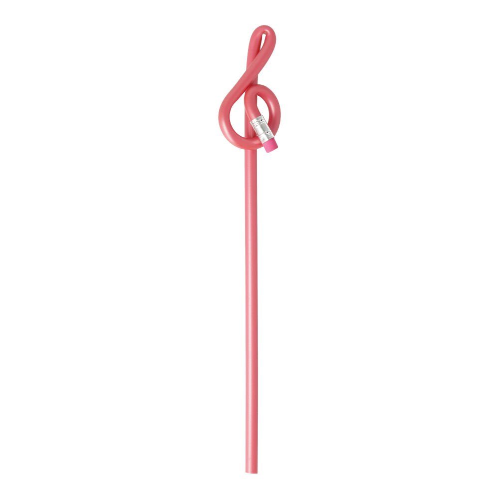 mugesh Bleistift Bleistift Violinschlüssel / Notenschlüssel, für Musiker rosa | Druckbleistifte