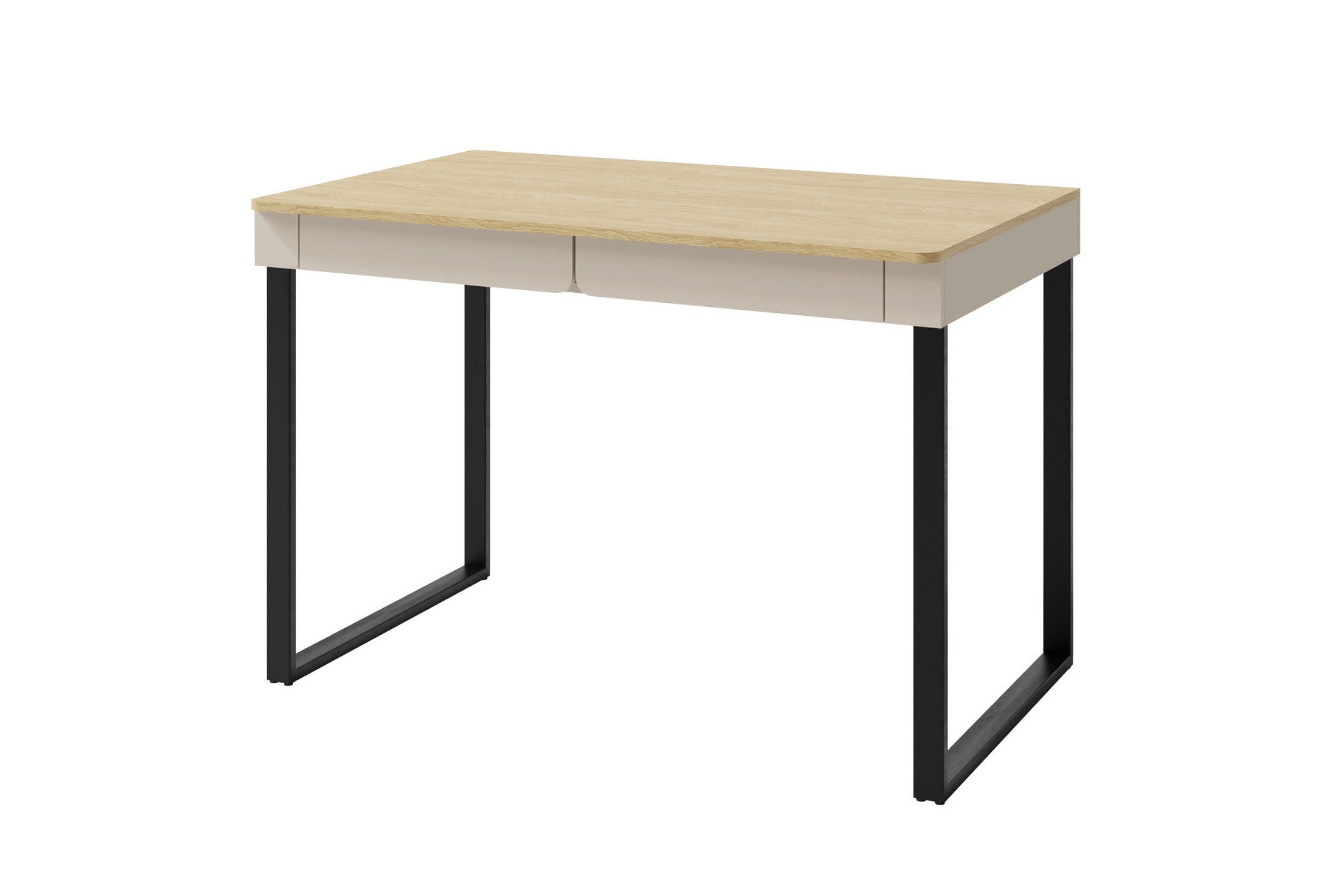 Deine Möbel 24 Kinderschreibtisch LIBU 11 Schreibtisch 125 cm breit (Set, 2-St., Kinderzimmer Jugendzimmer mit Schubladen Stauraum), LIBU-Kollektion Beige Eukalyptus Eiche