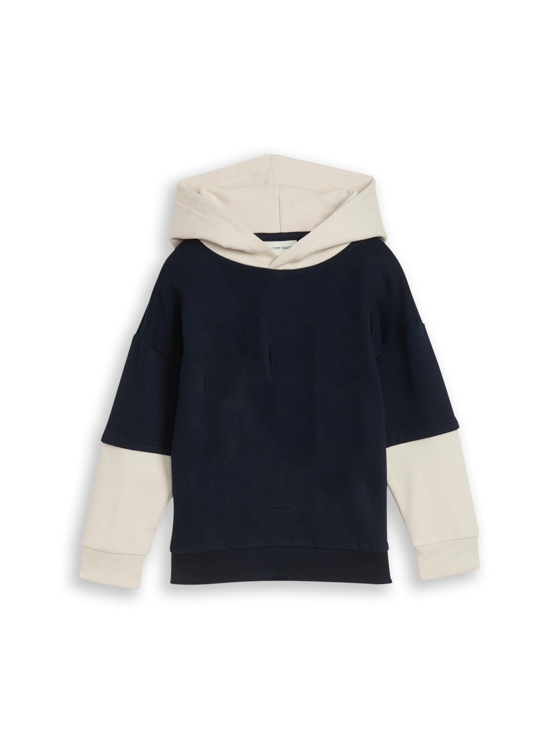 TOM TAILOR Kapuzensweatshirt im Colorblocking-Design