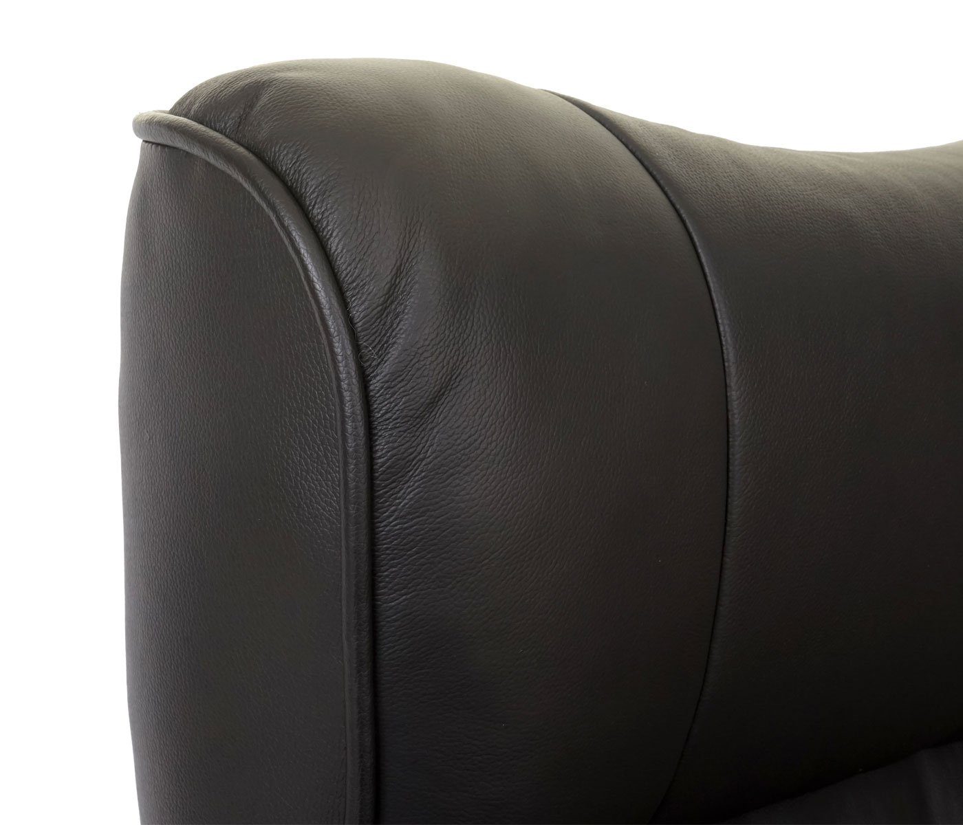 MCA furniture Relaxsessel Edmonton, Dicke Polsterung, von Inkl. Markenware gepolstertem MCA Fußhocker, honigfarben schwarz