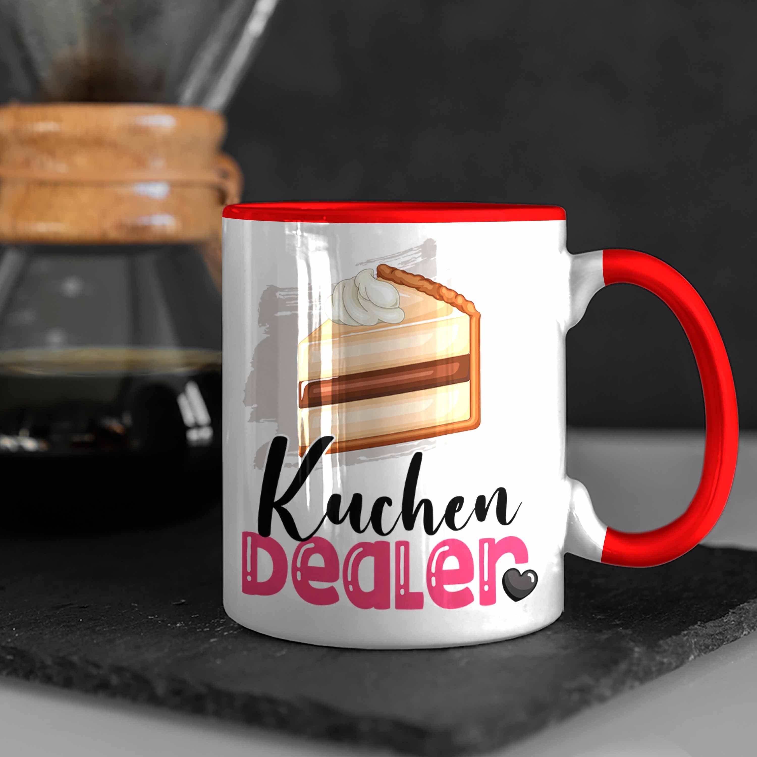 Kuchen Trendation Geburtstag Spruch für Geschenk Tasse Dealer Kuchenverkäufer Ges Rot Tasse