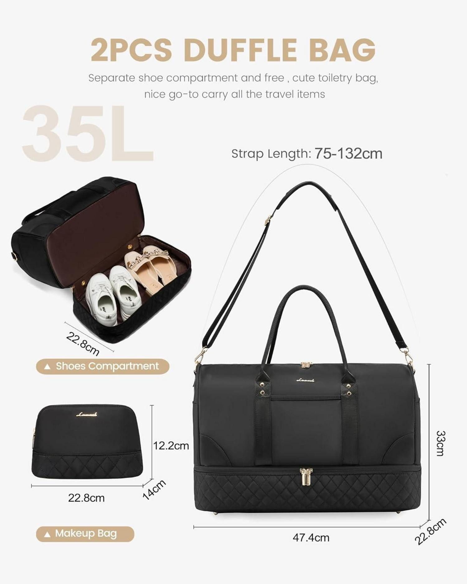 LuxusKollektion Reisetasche Reisetasche Damen Weekender Bag günstig online kaufen