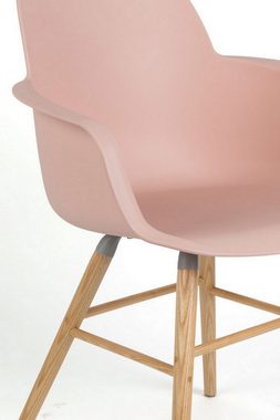 Zuiver Stuhl Armlehnstuhl Albert Kunststoff pastell rosa
