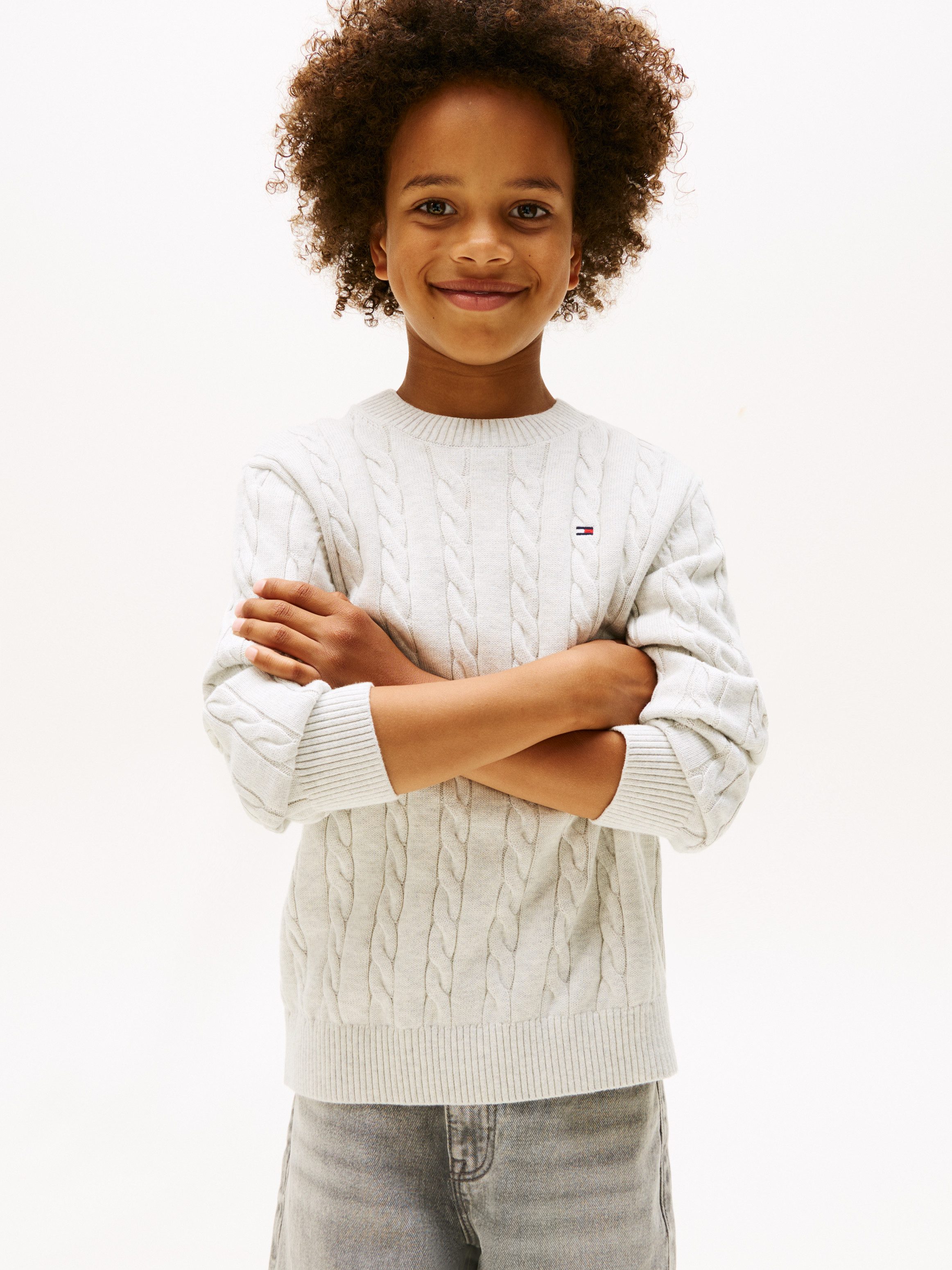Tommy Hilfiger Strickpullover COTTON CABLE SWEATER günstig online kaufen