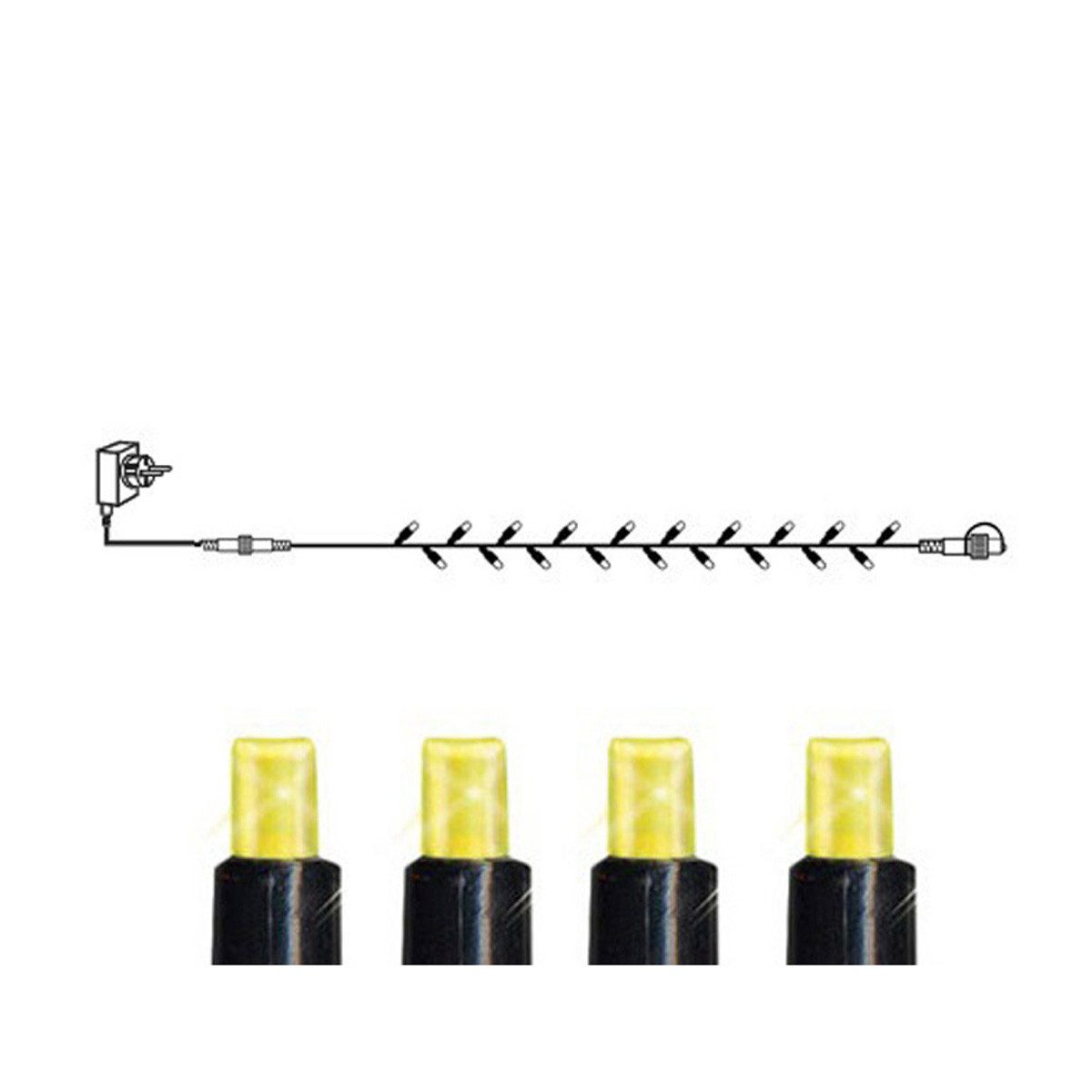 STAR TRADING LED-Lichterkette System 24 LED Systemlichterkette 10m koppelbar bis 700 LED mit Trafo, 98-flammig