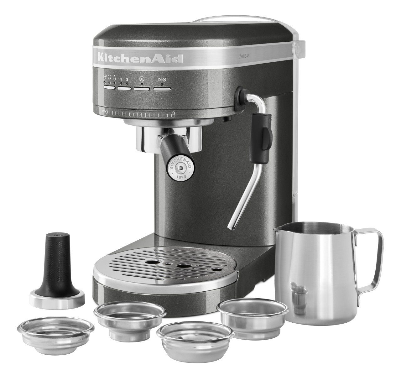 KitchenAid Espresso-Set KitchenAid Medaillon Silber Espressomaschine