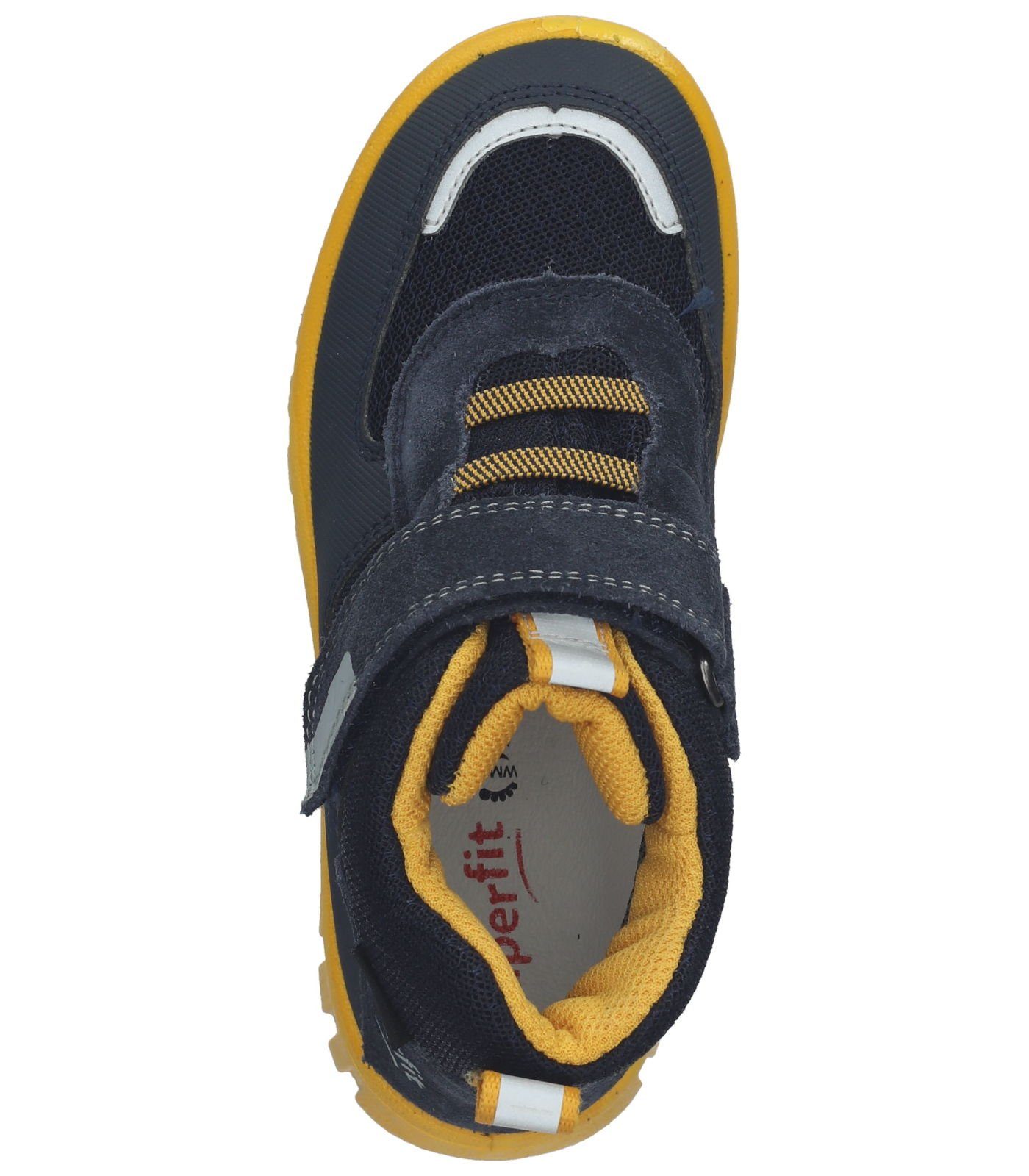 Superfit Sneaker Lederimitat/Textil Sneaker Blau Gelb