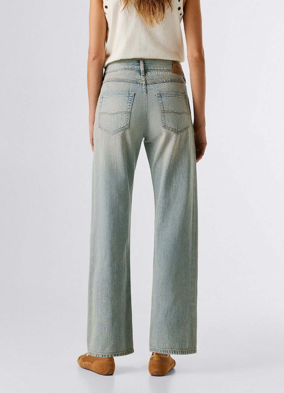 Pepe Jeans 5-Pocket-Jeans BOYFRIEND JEANS MW CRAFT mit mittlerem Bund