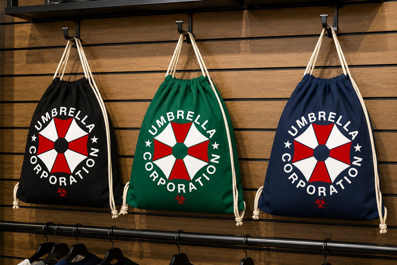 Blondie & Brownie Turnbeutel Umbrella Turnbeutel Konzernsymbol Print Fanmotiv Kulttasche (Einzeltasche, Einzelartikel), Umbrella_Beutel Konzernsymbol Kulttasche