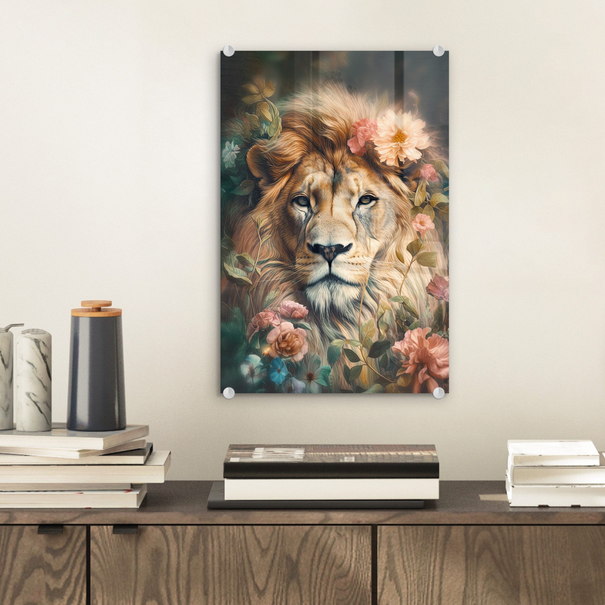 MuchoWow Acrylglasbild Löwe - Löwenkopf - günstig online kaufen