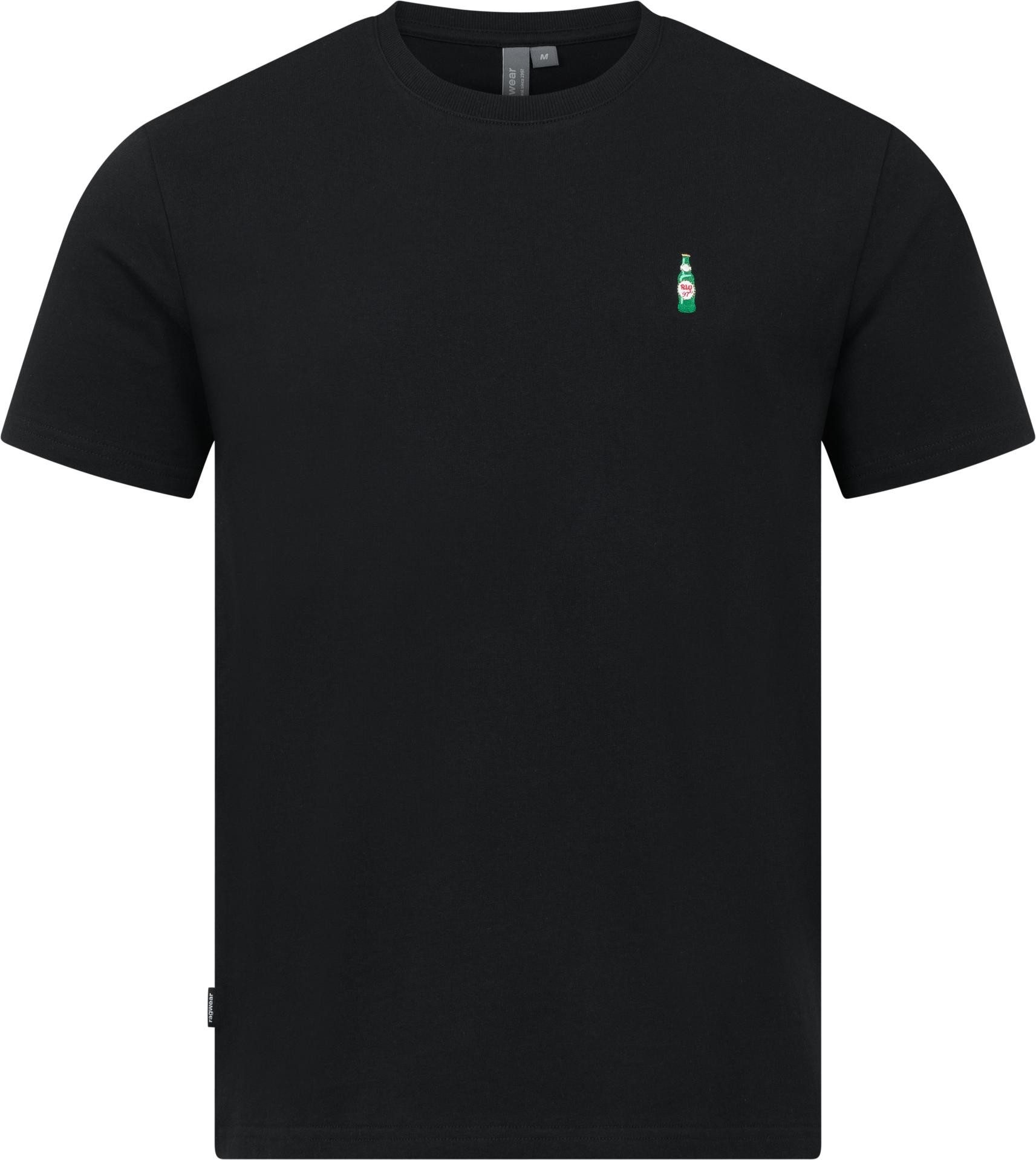 Ragwear T-Shirt Samms C Gots YOUMODO Kurzärmliges Shirt mit Flaschen-Stickerei