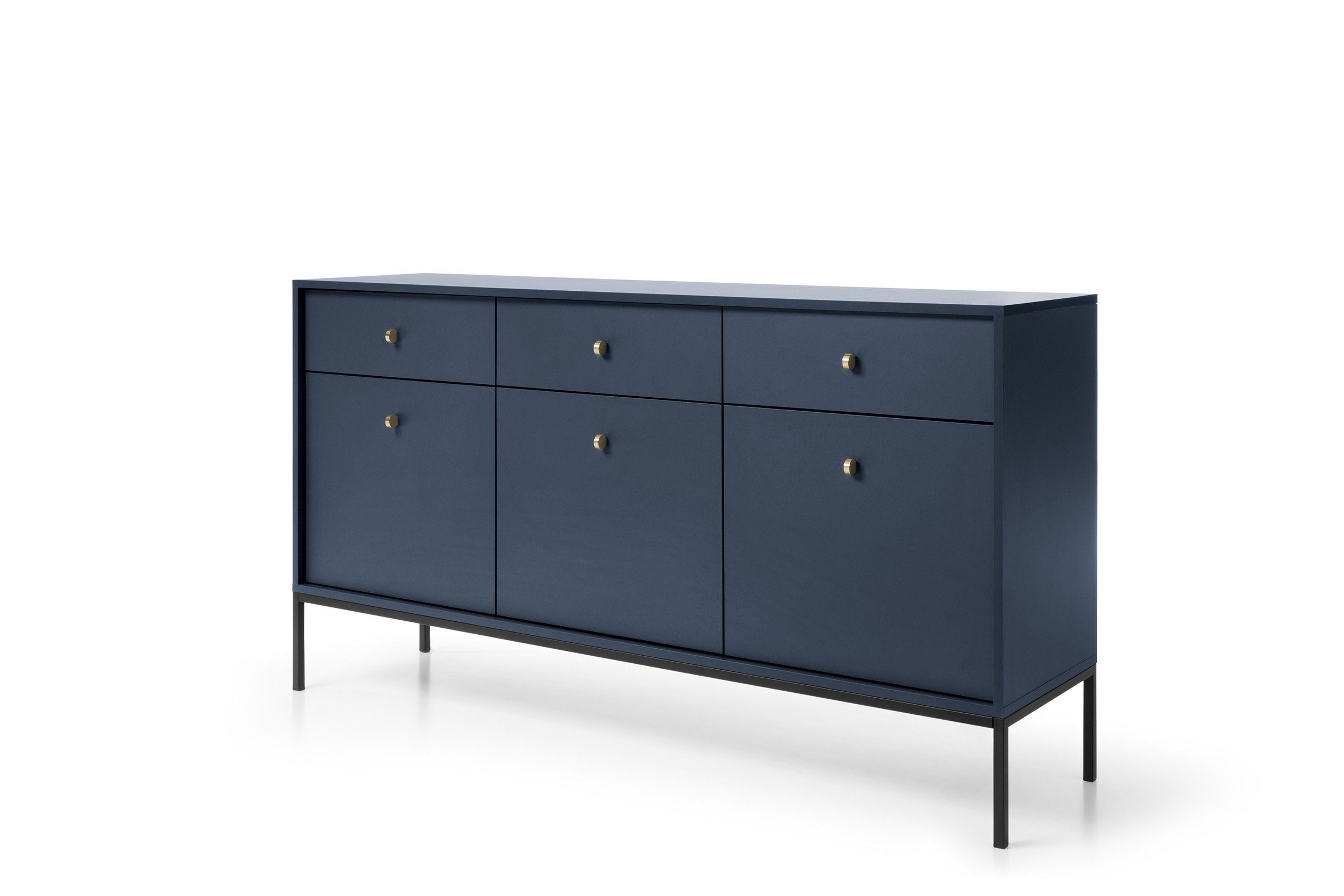 Compleo Kommode Kommode Alessia, Breite 154cm, mit 3 Schubladen, 3 Türen, Wohnzimmer