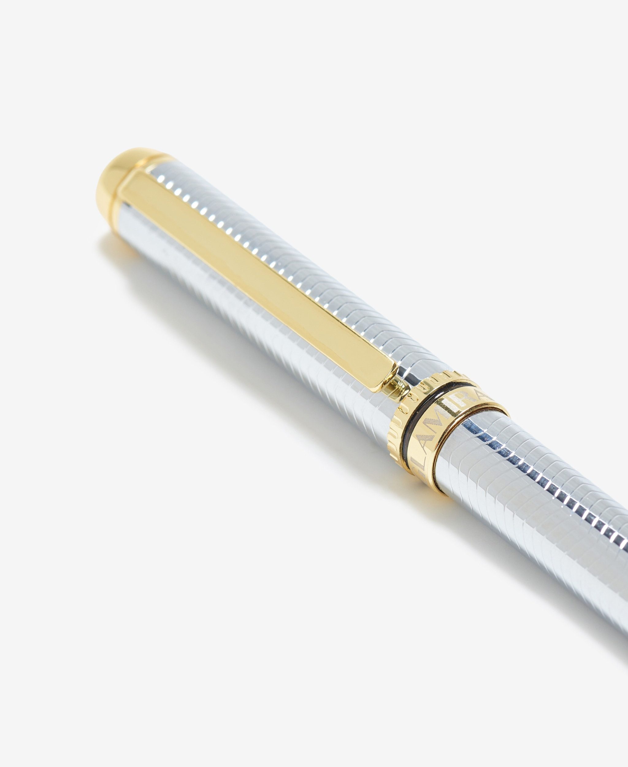 GLAMIRA Kugelschreiber Metallkugelschreiber - Silber mit Gold, (1-tlg), ideal auch als Geschenk