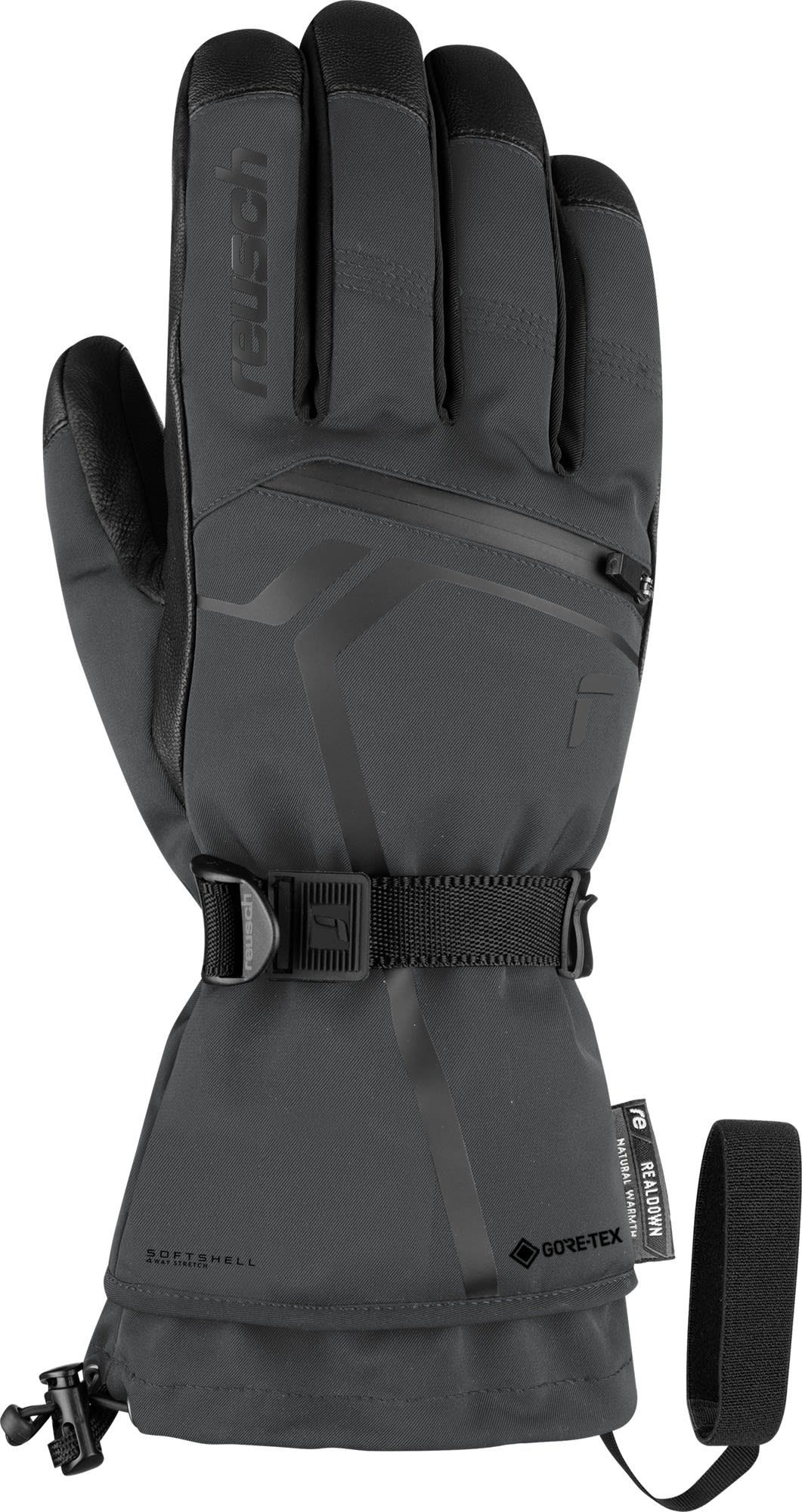 Gtx® Reusch Down - Black Fleecehandschuhe Asphalt Accessoires Reusch Spirit