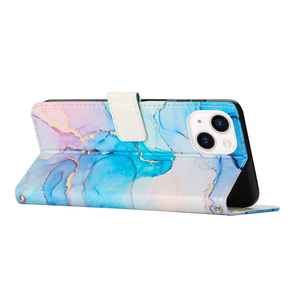 König Design Handyhülle Apple iPhone 15, Schutzhülle Schutztasche Case Cover Etuis Wallet Klapptasche Bookstyle