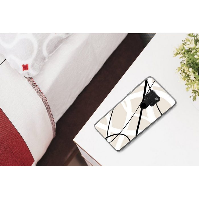 MuchoWow Handyhülle Linie - Abstrakt - Minimalismus - Pastell Phone Case Handyhülle Huawei Mate 20 Silikon Schutzhülle RV10993