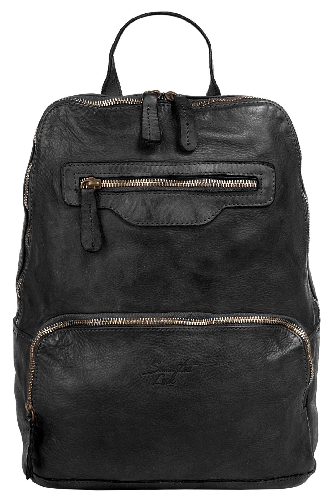 Samantha Look Cityrucksack, echt Leder, Made in Italy günstig online kaufen