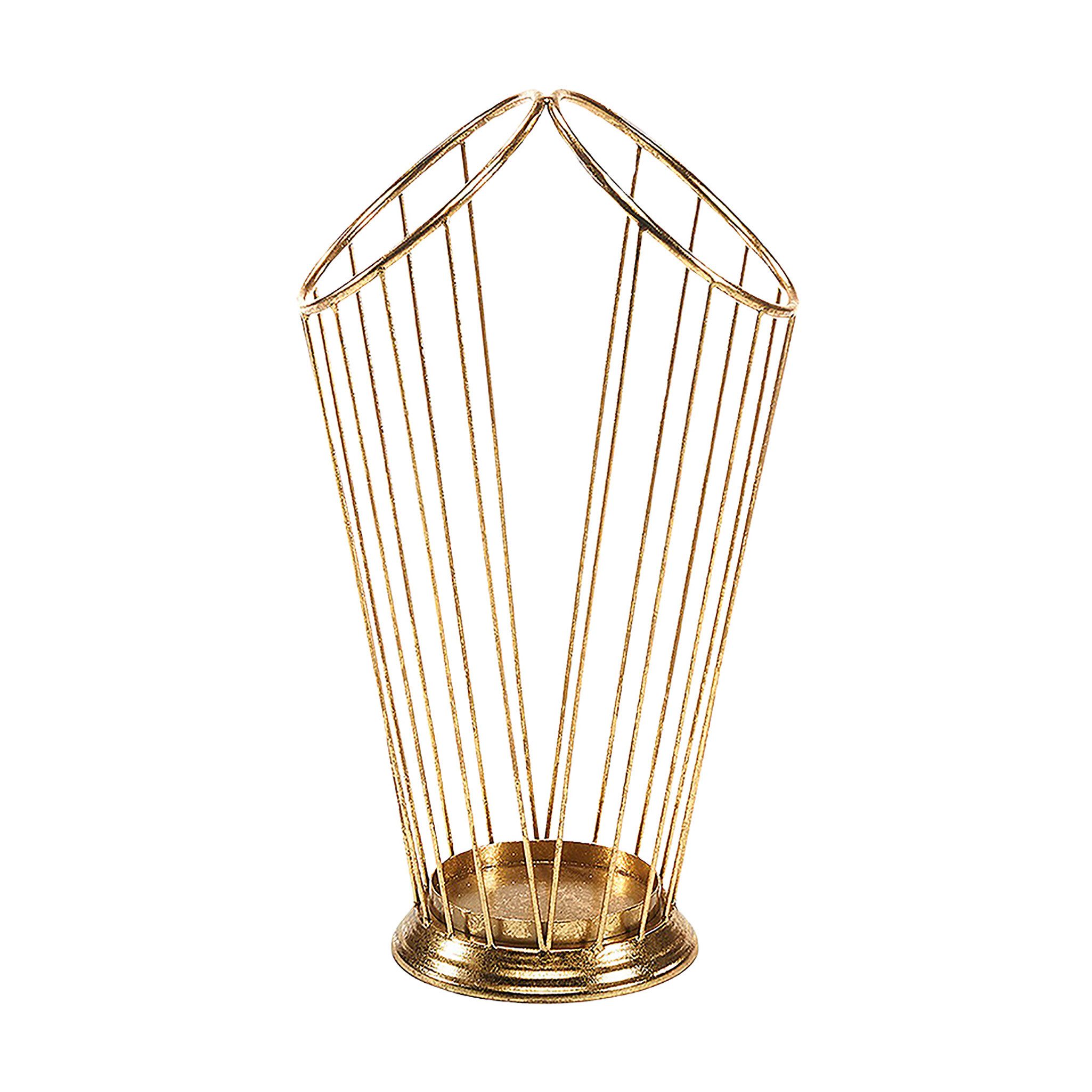 Kobolo Schirmständer Regenschirmständer DOUBLE - zwei Öffnungen - gold günstig online kaufen