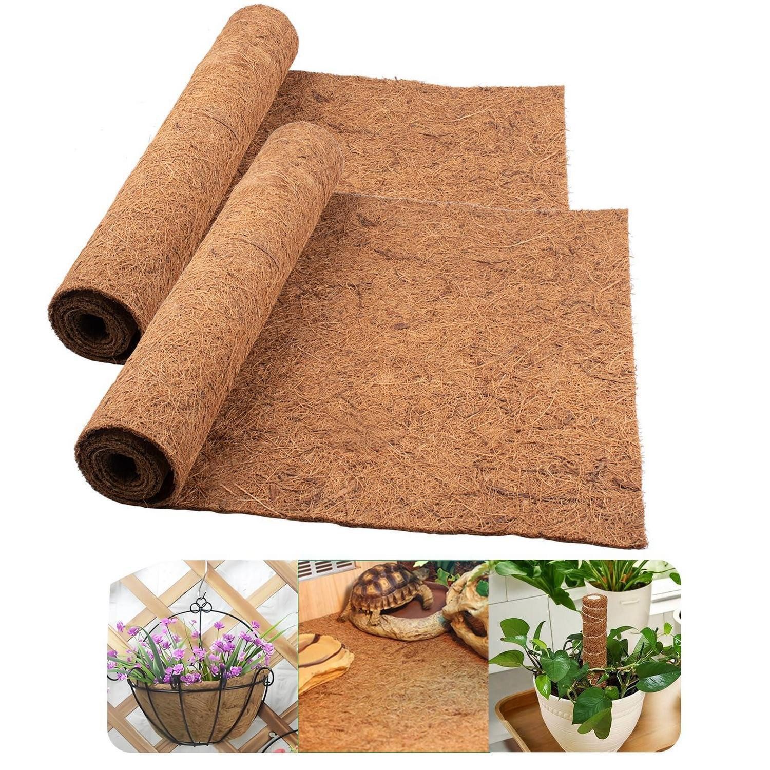 LuxusKollektion Pflanzeinsatz Kokosfaser-Matte 100x40cm 2er Pack (2 St)