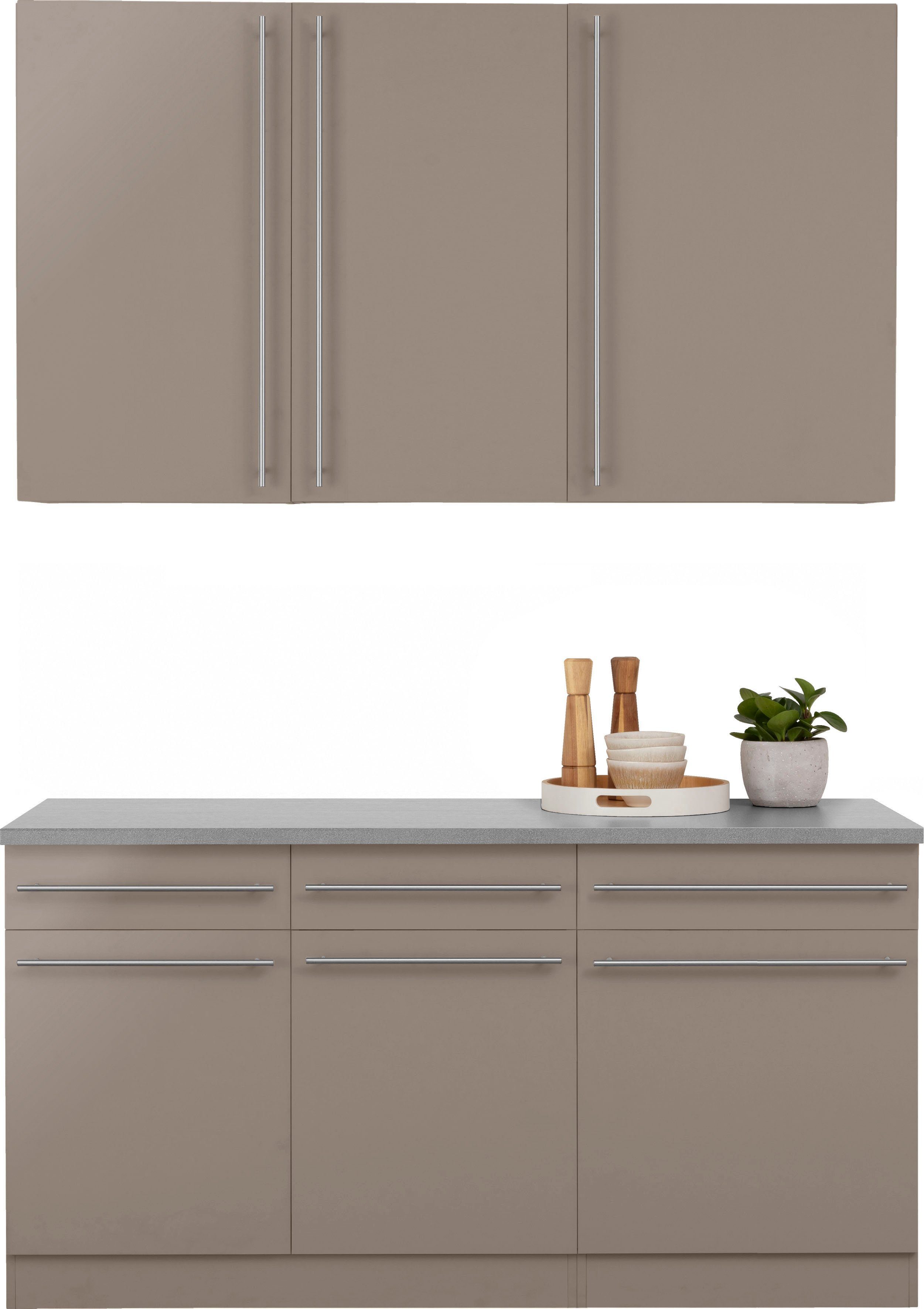 wiho Küchen Pantryküche Chicago, ohne E-Geräte, Breite 160 cm günstig online kaufen