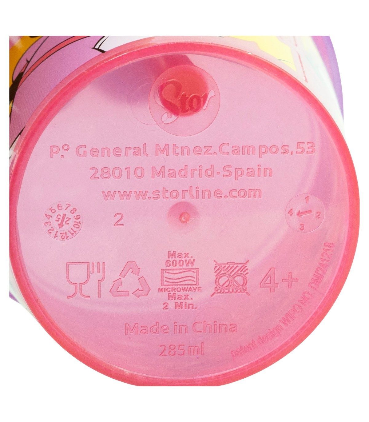 Disney Minnie Mouse Becher Kinder Becher Set 4 teilig 285 ml Becher mit Trinkhalm, 4-tlg.