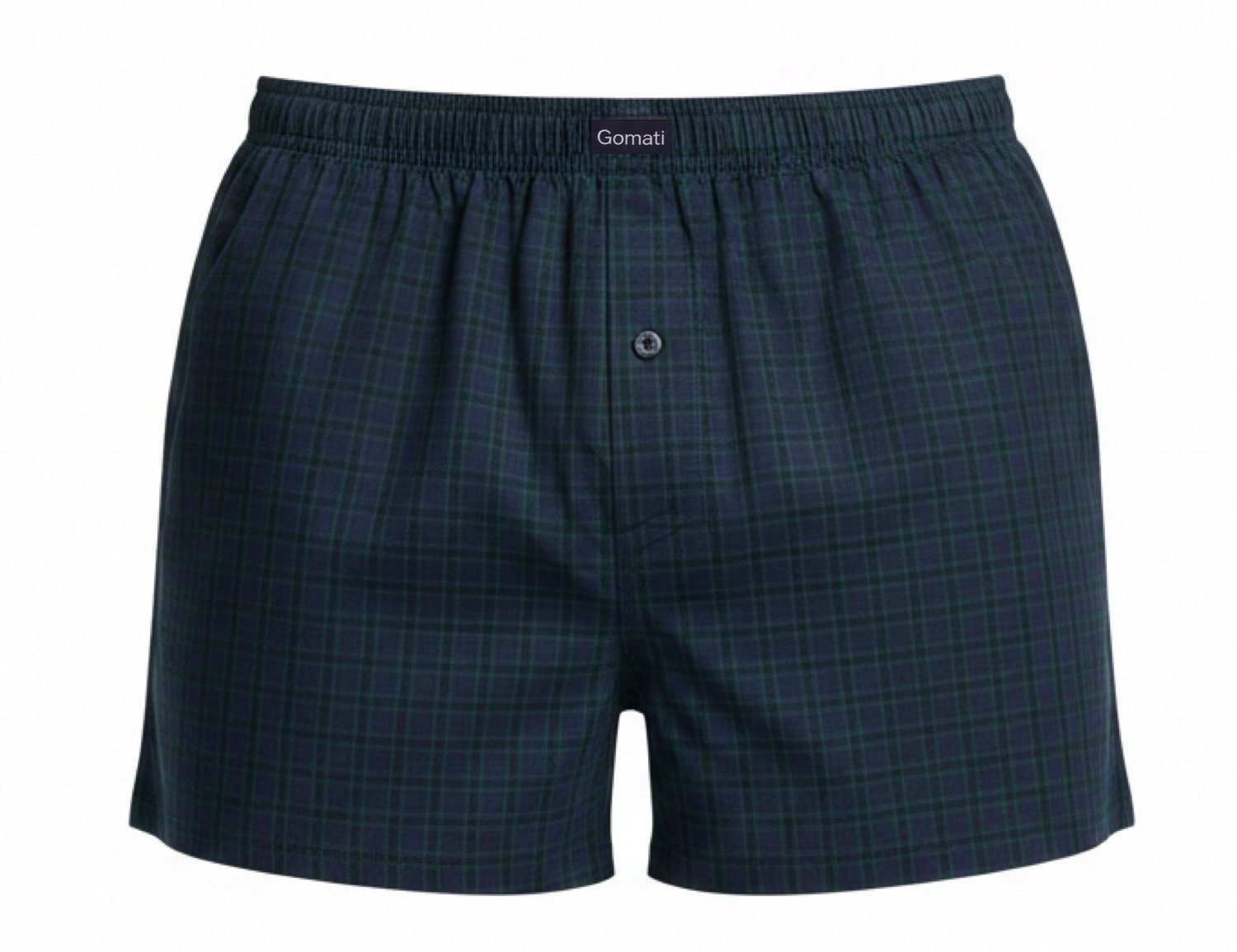 Cocain underwear Boxershorts Lockerer gewebte Herren Boxershort Unterhose 100 % Baumwolle kariert (4-St) Hosenschlitz mit einem Knopf – Bild 4 von 5