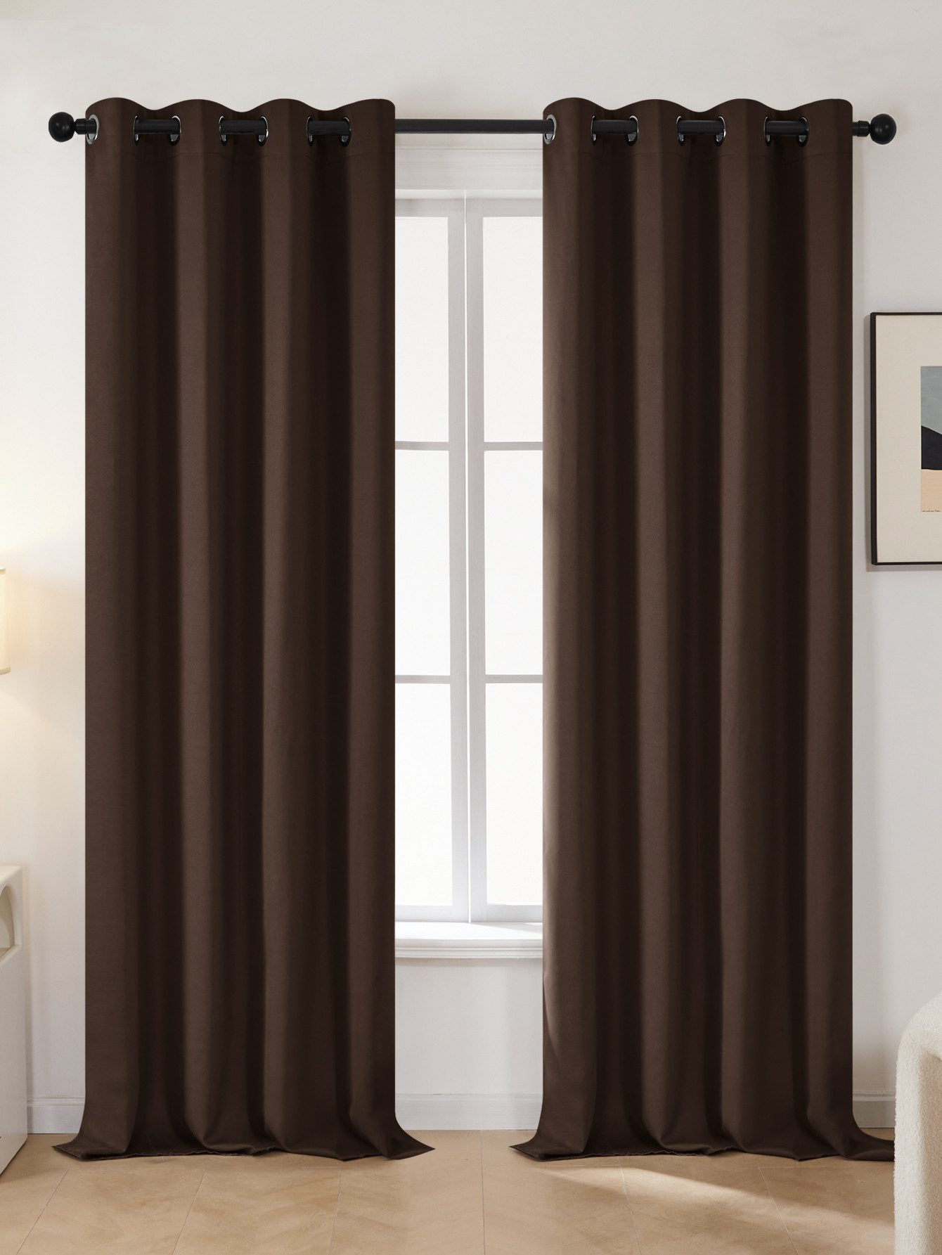 Deconovo Verdunkelungsvorhang Gardinen mit Ösen Blickdichte Vorhang Kältesc günstig online kaufen