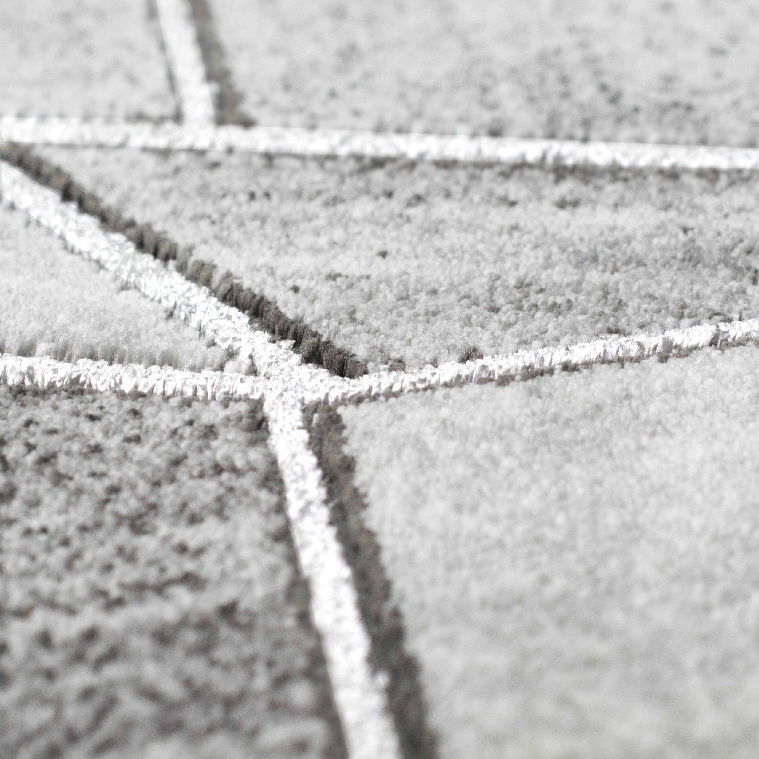 Carpetia Teppich Teppich Wohnzimmer Designerteppich geometrisches Muster grau, rechteckig, Höhe: 12 mm