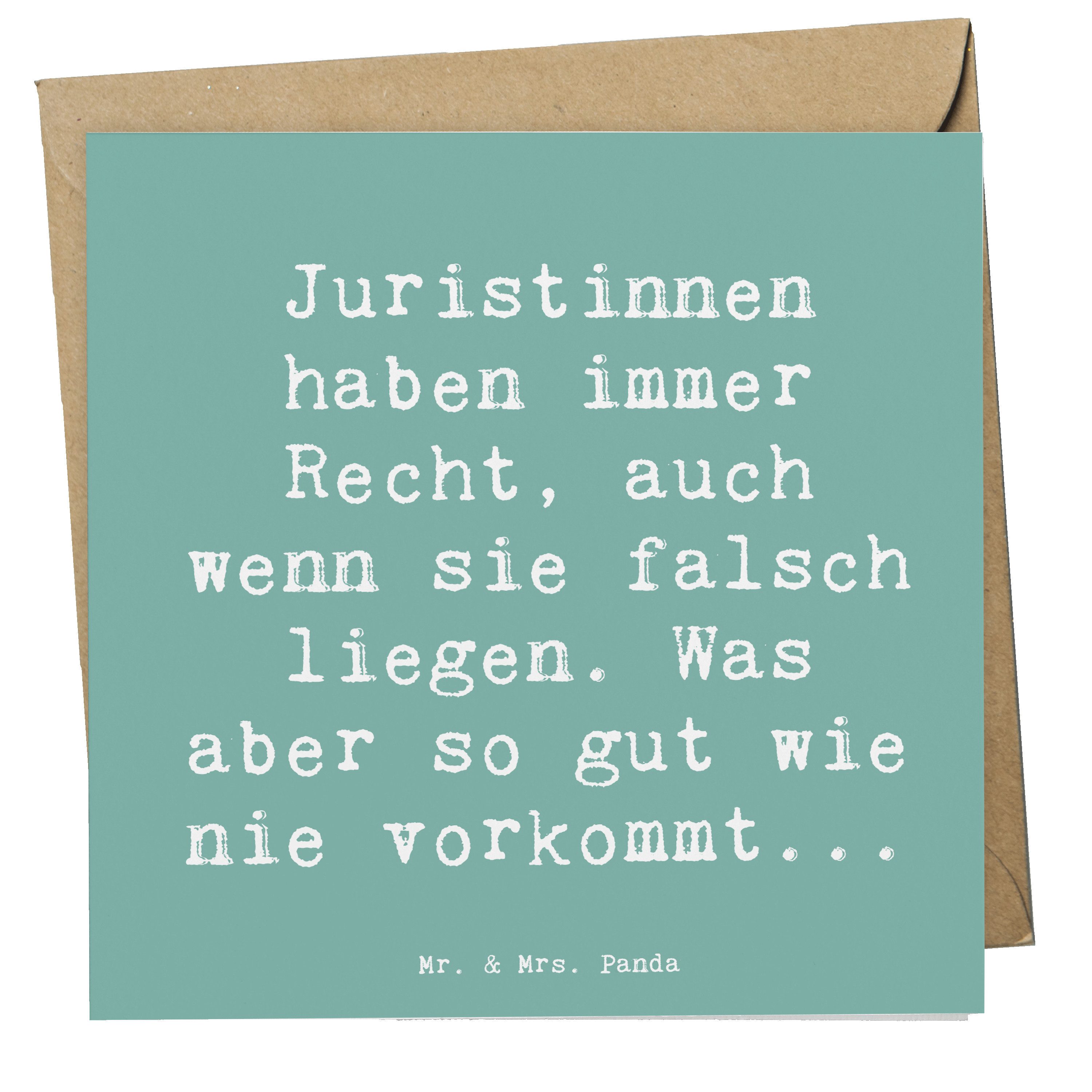 Grußkarte Juristin Recht - Meeresbrise - Geschenk, juristische Sprüche, Gerecht