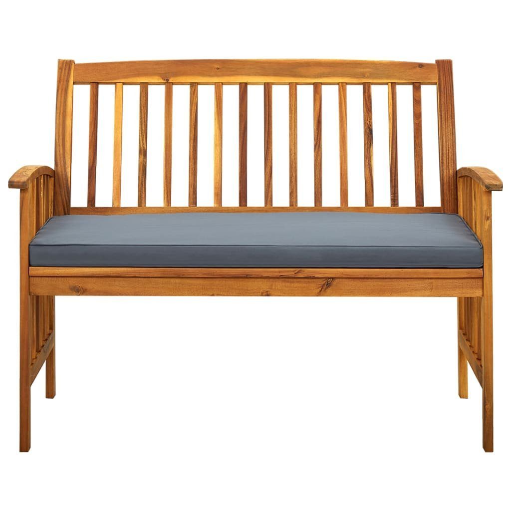 vidaXL Gartenbank Gartenbank mit Kissen 119 cm Massivholz (1-St)