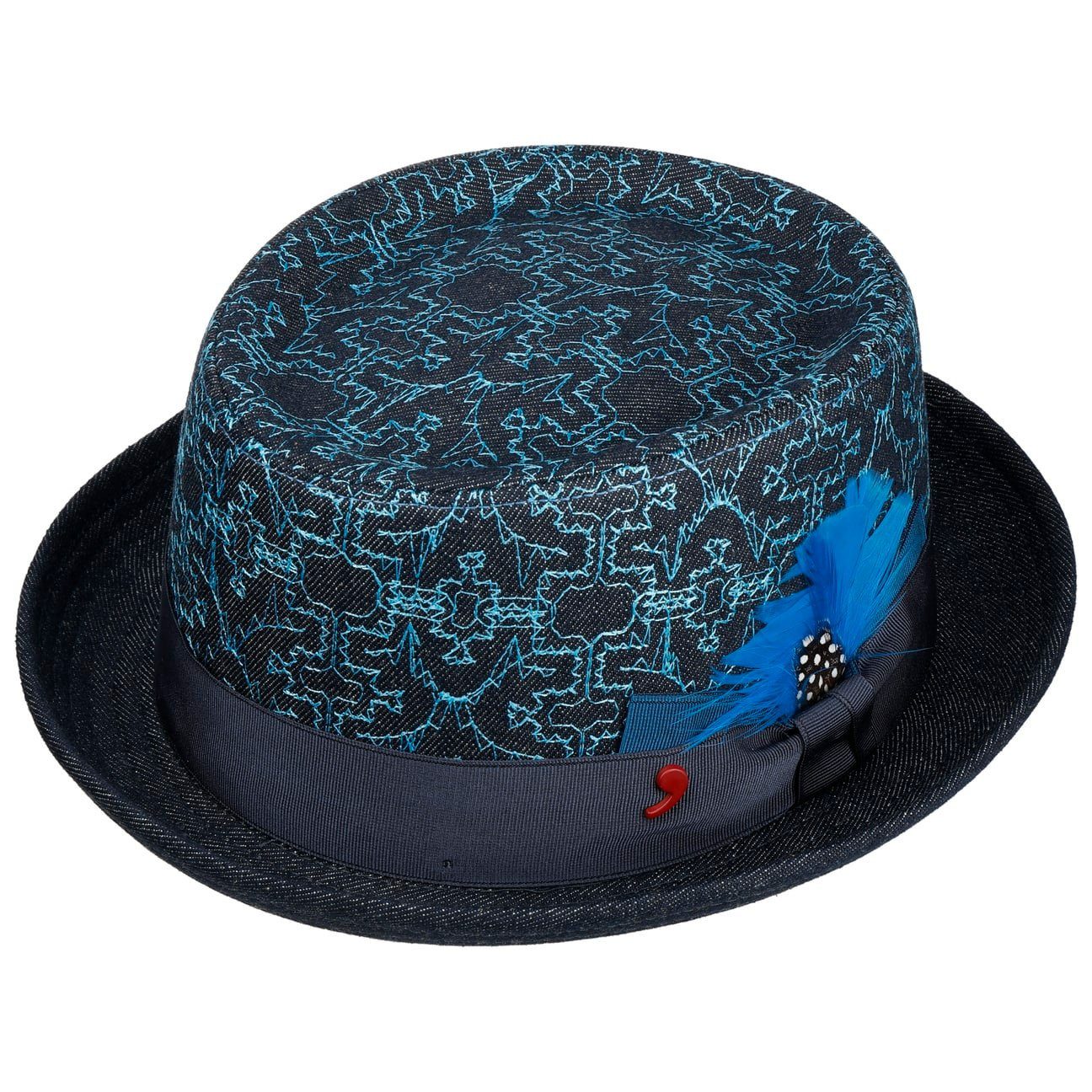 Alfonso D´Este Fedora (1-St) Porkpie mit Futter, Made in Italy günstig online kaufen